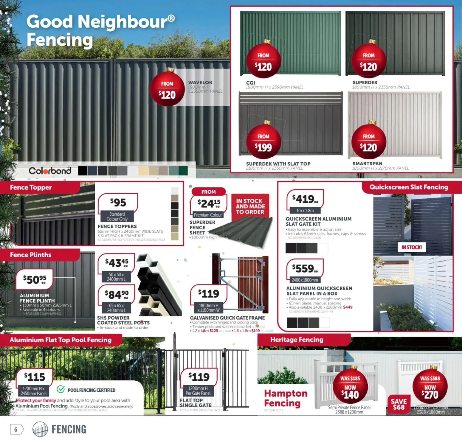 Stratco catalogue - valid from 31.10.2025 | Page: 6 | Products: Box, Gate, Powder, Accessories