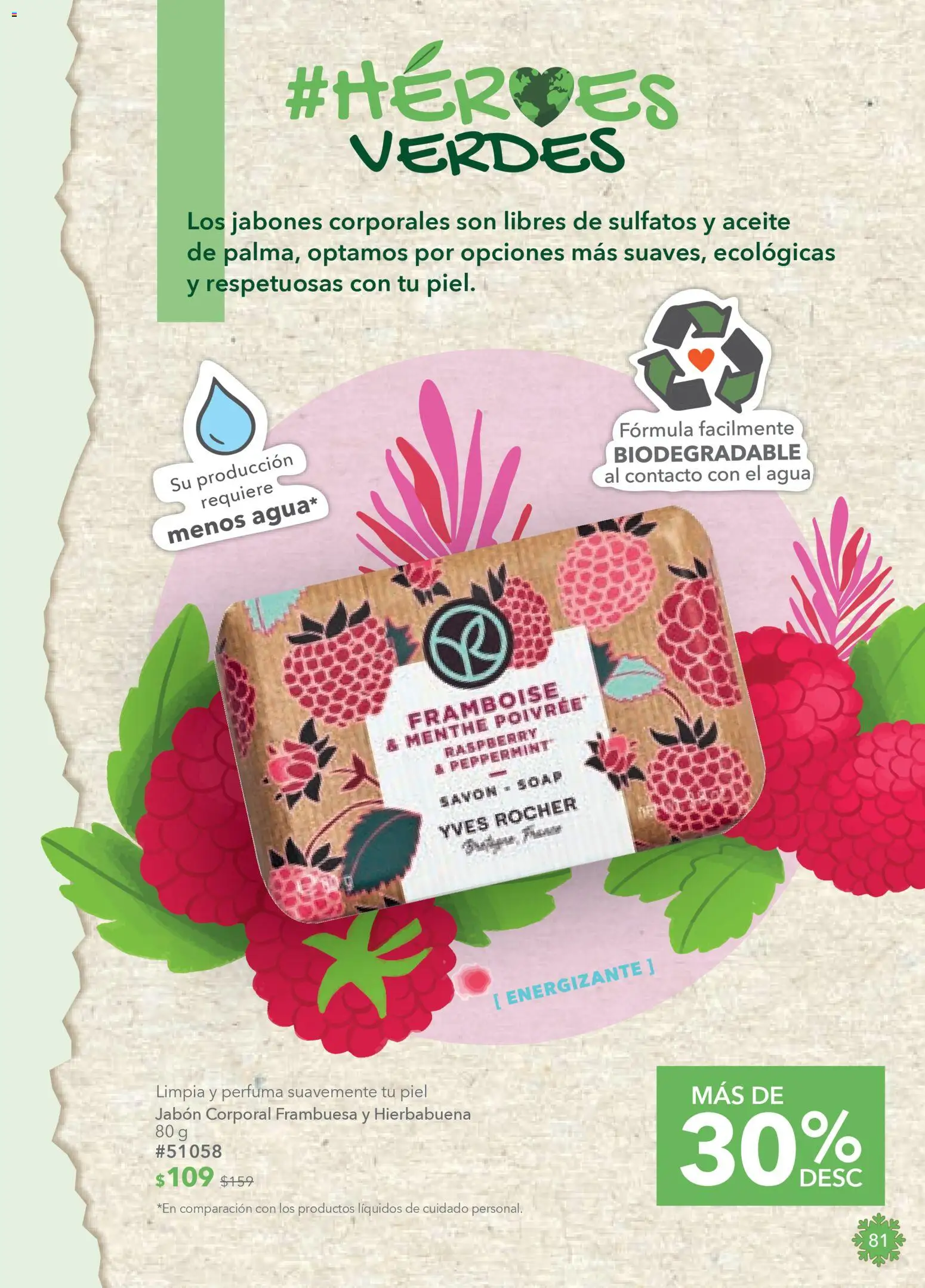 Nuevas ofertas de Yves Rocher válidas en toda la República Mexicana desde el 19.11.2025. ¡Encuentra las mejores ofertas en Yves Rocher campaña 16 2025! | Página: 83 | Productos: Agua, Aceite, Jabón