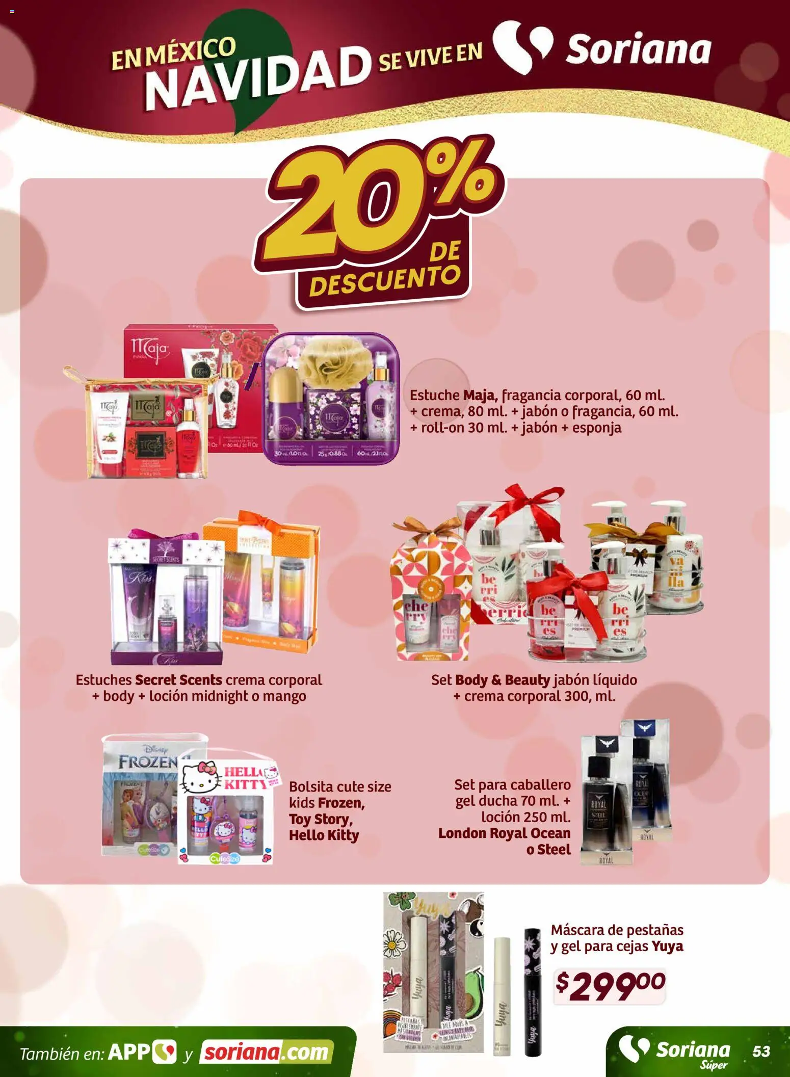 Nuevas ofertas de Soriana válidas en toda la República Mexicana desde el 27.11.2025. ¡Encuentra las mejores ofertas en Soriana - Preciazazaso Súper: Edo Mex, Gro, Hgo, Mor, Pue, Qto, Tlax, Ver! | Página: 54 | Productos: Máscara de pestañas, Mango, Estuche, Crema corporal