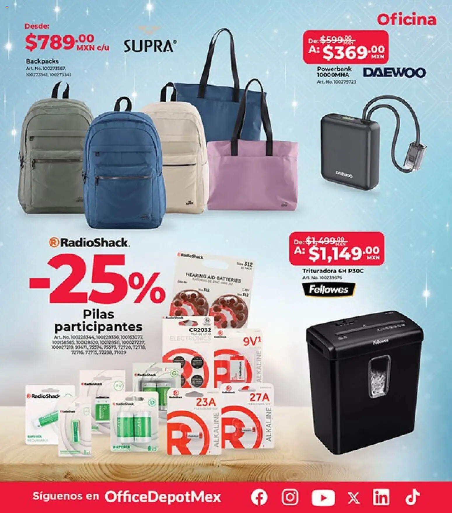 Nuevas ofertas de Office Depot válidas en toda la República Mexicana desde el 01.12.2025. ¡Encuentra las mejores ofertas en Office Depot catálogo! | Página: 15