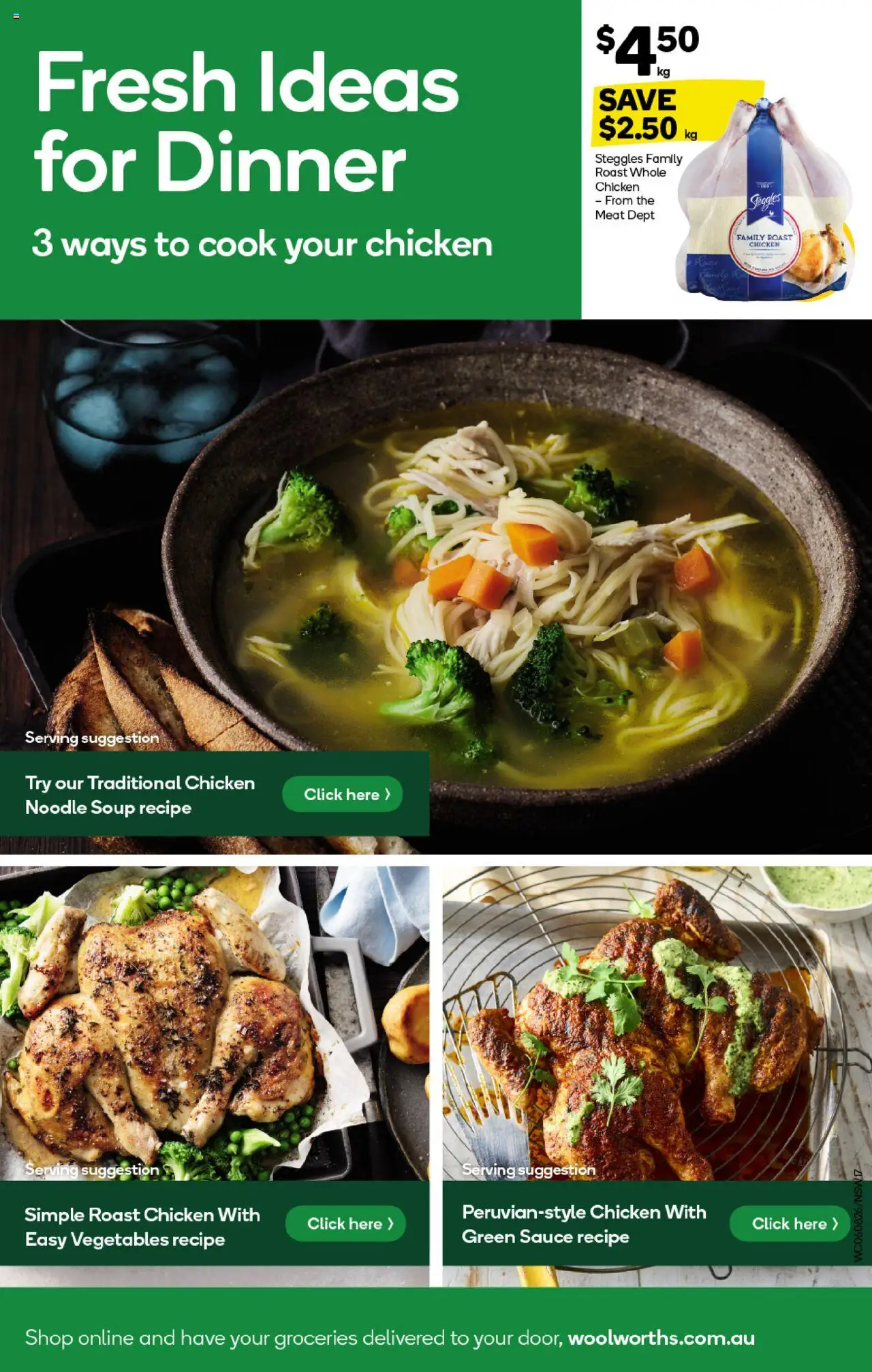 Woolworths catalogue - valid from 06.08.2025 | Page: 17 | Products: Chicken, Meat, Vegetables, Soup