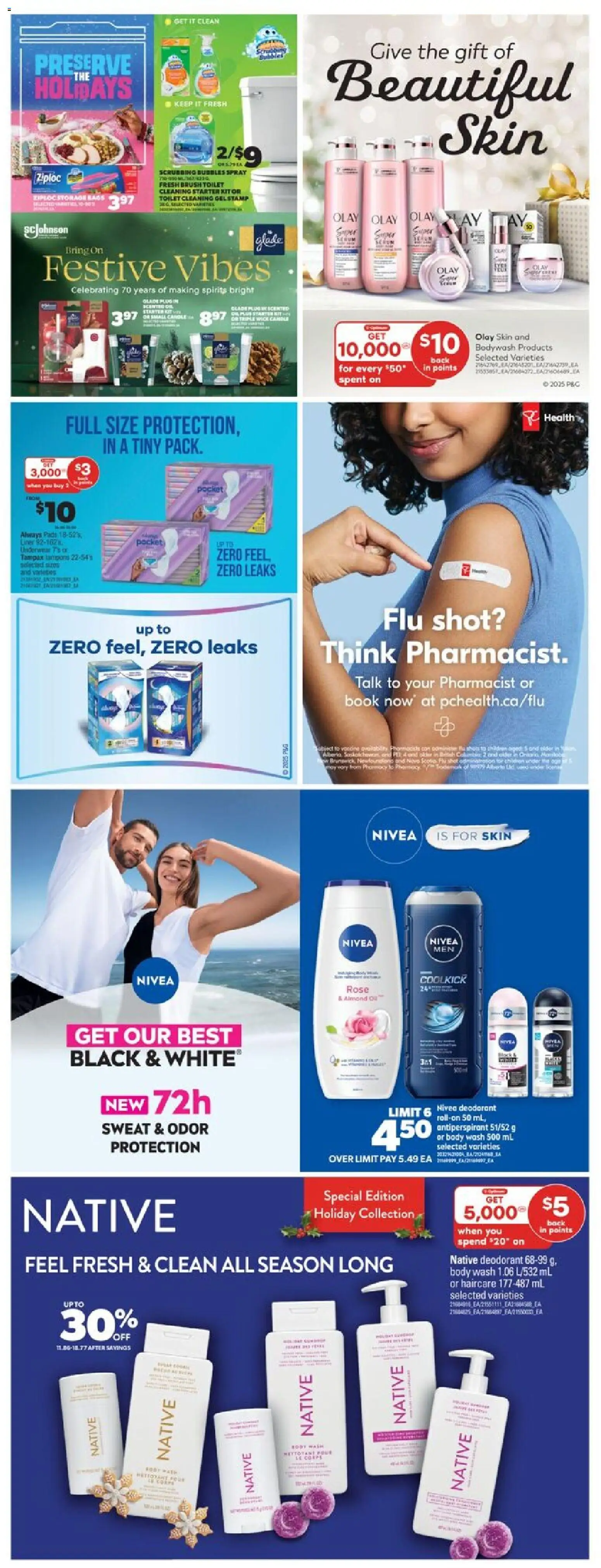 Real Canadian Superstore flyer valid from 13.11.2025 | Page: 36 | Products: Brush, Body wash, Deodorant, Underwear