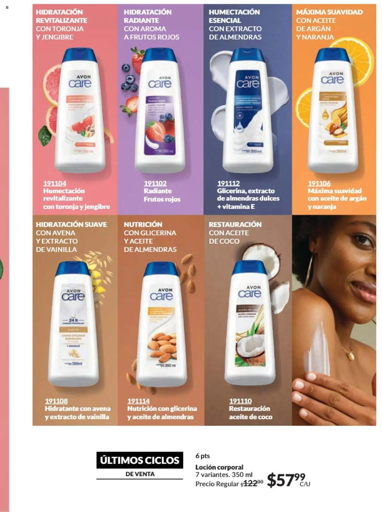 Nuevas ofertas de AVON válidas en toda la República Mexicana desde el 09.10.2025. ¡Encuentra las mejores ofertas en AVON - Campaña 16 2025! | Página: 169 | Productos: Almendras, Avena, Loción, Dulces