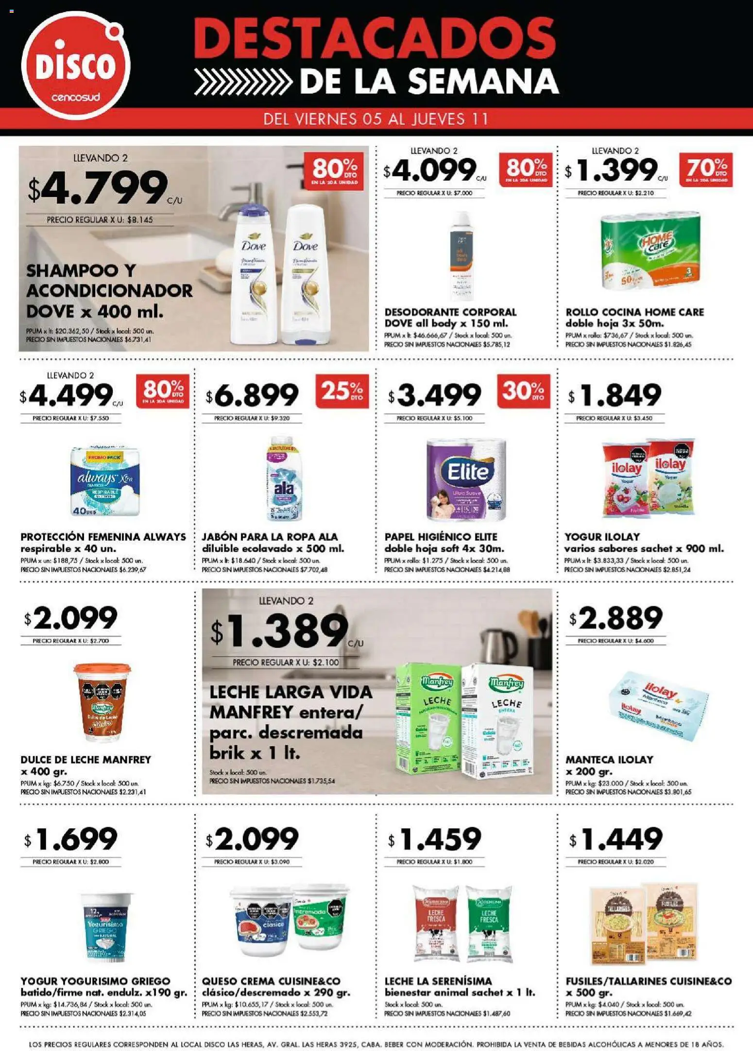 Disco - Ofertas | Córdoba │ válido desde el 04.12.2025 | Página: 9 | Productos: Cocina, Acondicionador, Queso crema, Leche
