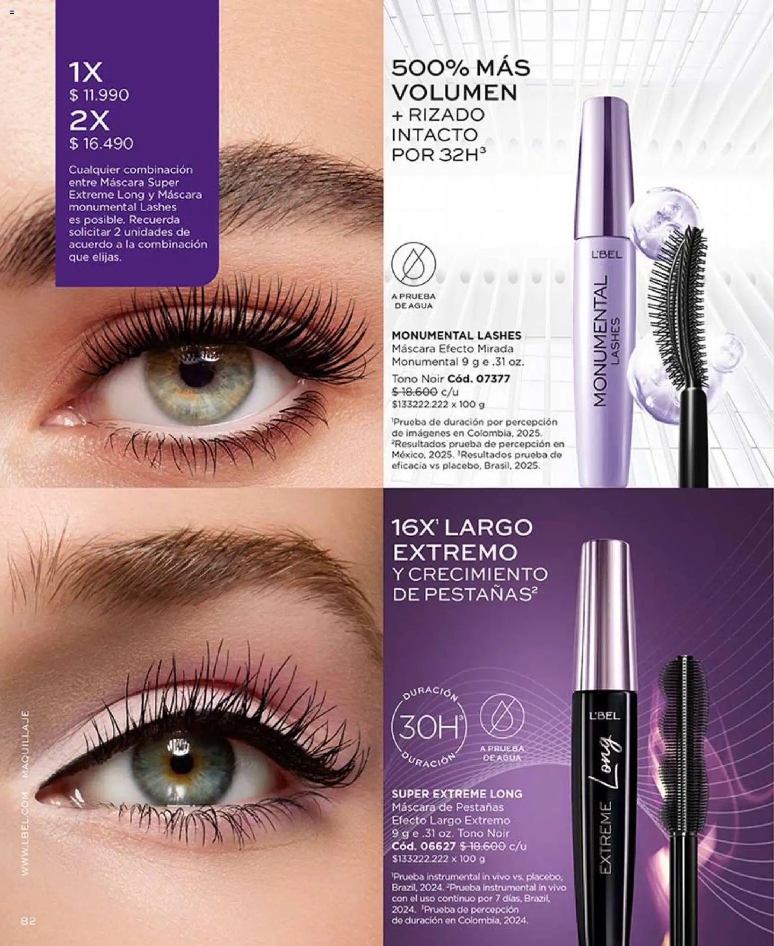 Catálogo L'Bel Campaña 6 │ válido desde el 31.03.2026 | Página: 86 | Productos: Agua, Maquillaje, Máscara