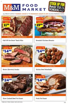 Preview of M&M Food Market weekly flyer / circulaire from shop M&M Food Market valid from 21.08.2025