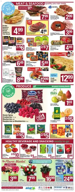 Preview of Star Market weekly ads valid from 12.12.2025 | Page: 4 | Products: Mandarins, Beef, Sausage, Blueberries