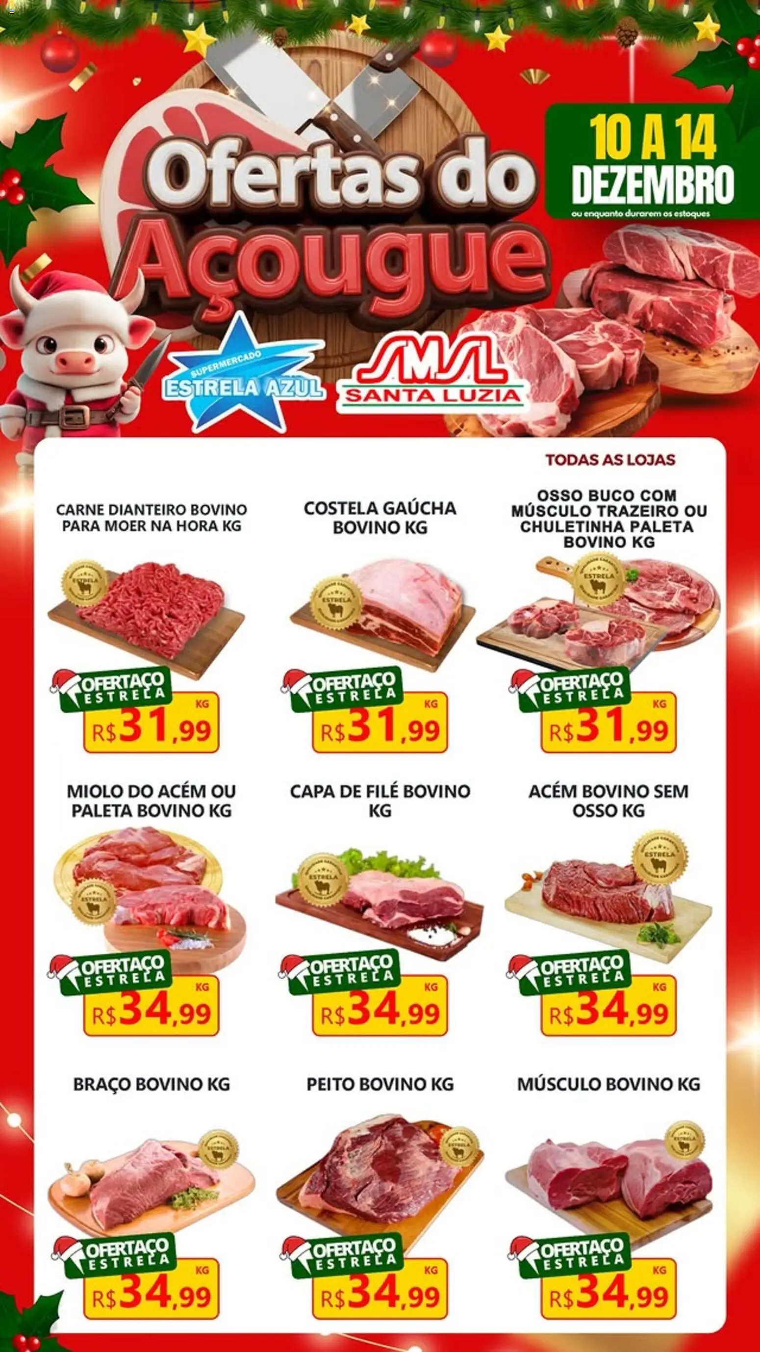 Estrela Azul Folheto - válido de 10.12.2025 | Página: 1 | Produtos: Acém, Carne