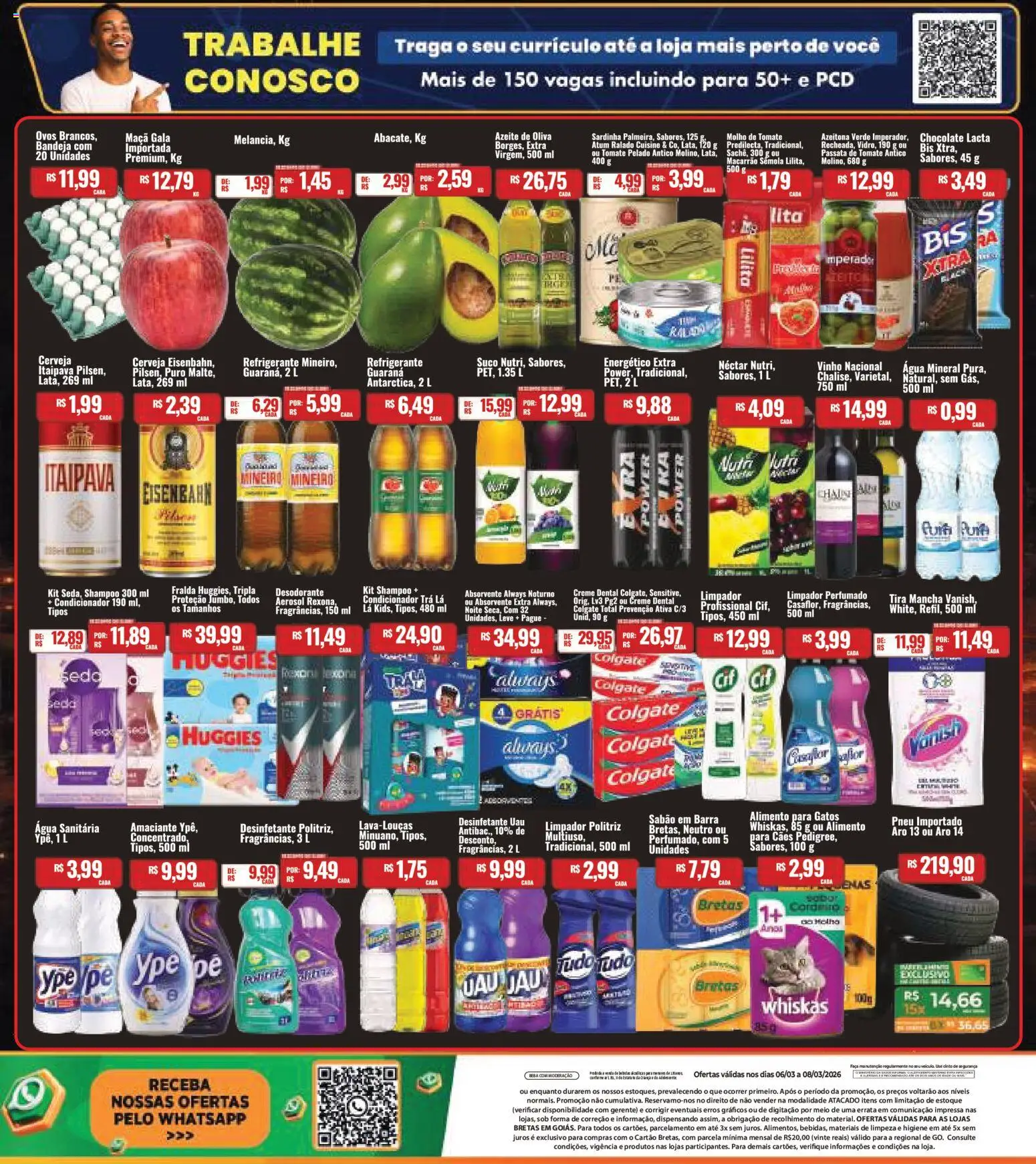 Bretas Folheto - válido de 06.03.2026 | Página: 2 | Produtos: Faca, Suco, Sardinha, Água sanitária