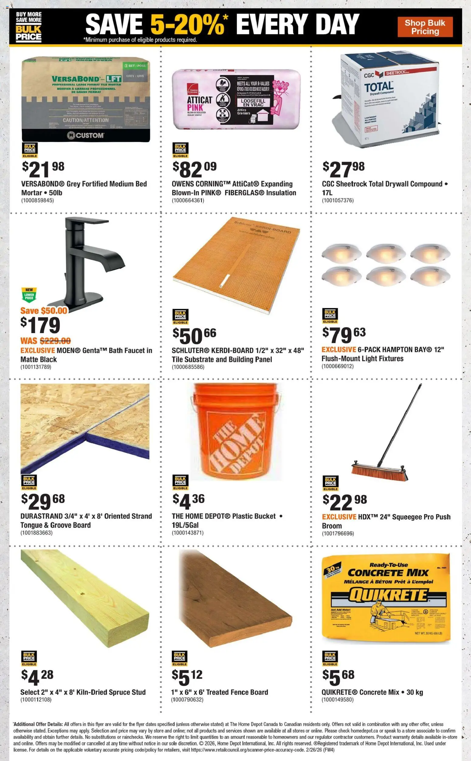 Home Depot flyer valid from 26.02.2026 | Page: 8 | Products: Bed, Bath