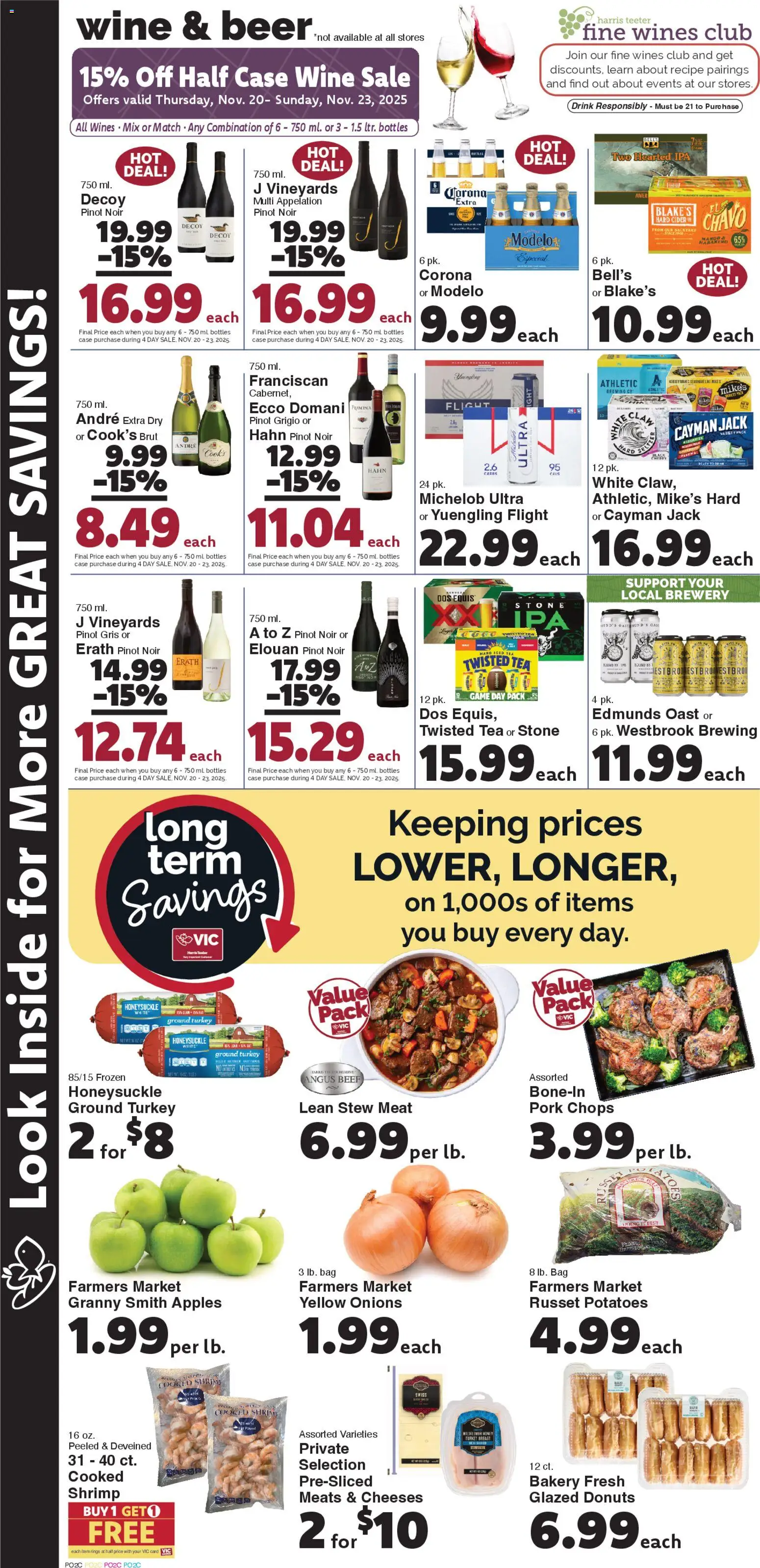 Harris Teeter Weekly Ad - SC - valid from 19.11.2025 | Page: 10 | Products: Bakery, Beef, Game, Case