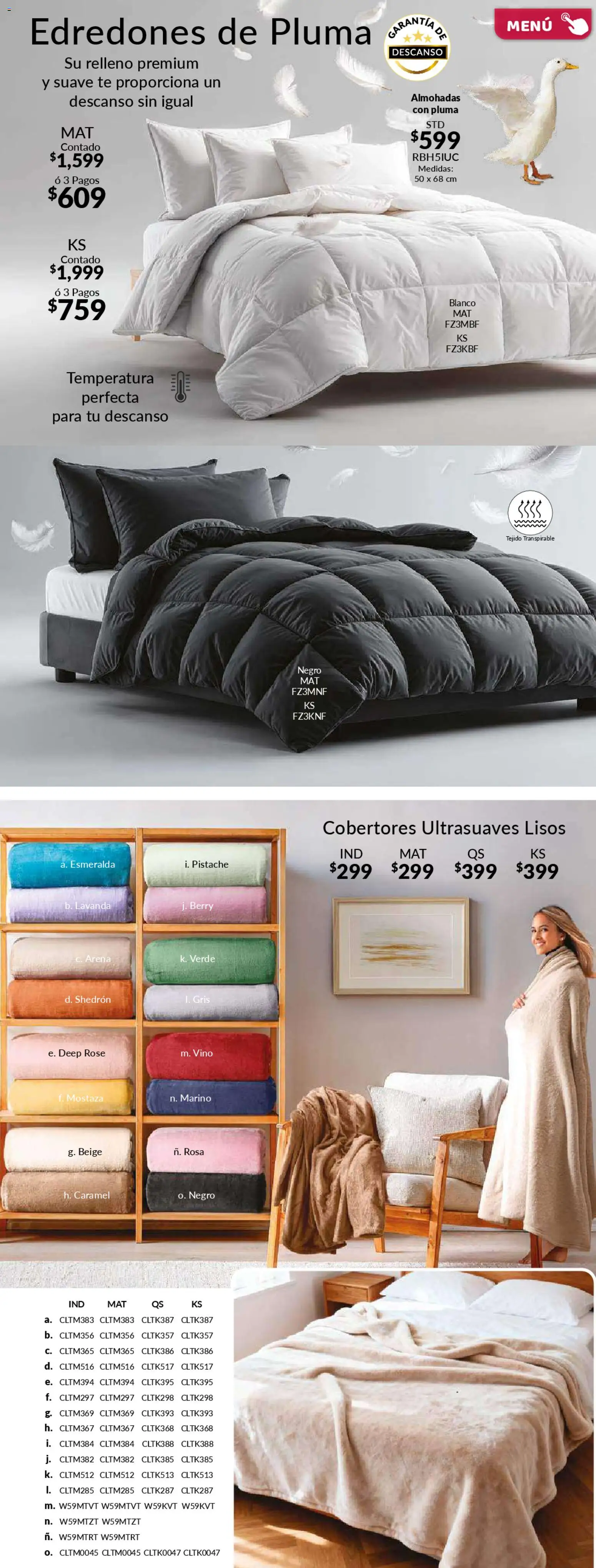 ¡El último » catálogo de Colchas Concord para Abril « está aquí! Descubre las SUPER OFERTAS. | México