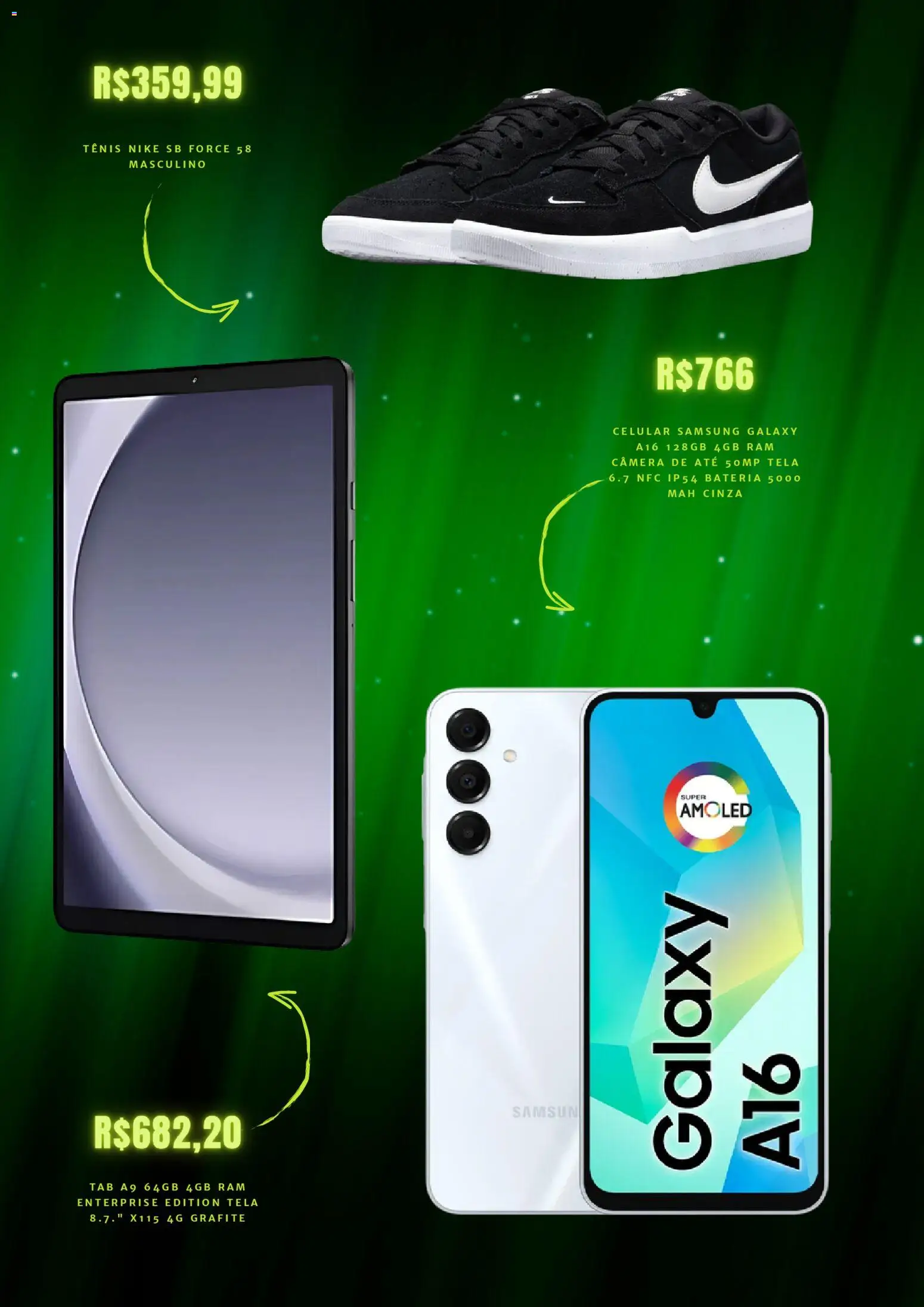 Mercado Livre Folheto - válido de 11.12.2025 | Página: 5 | Produtos: Tela, Bateria, Tênis, Câmera