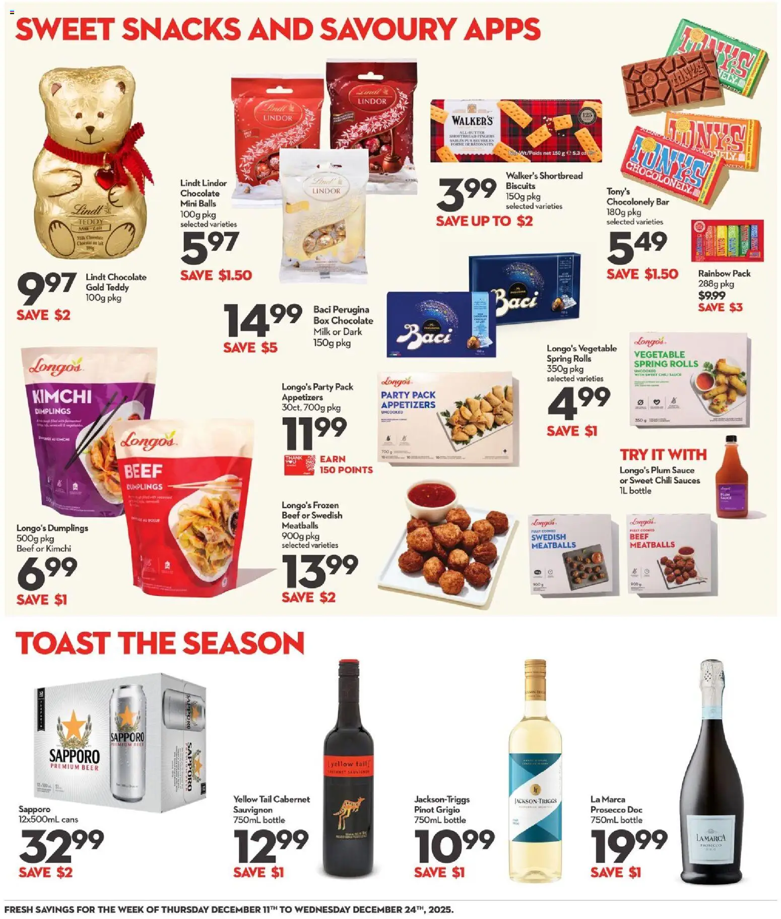 Longo's flyer valid from 11.12.2025 | Page: 19 | Products: Beef, Box, Milk, Butter