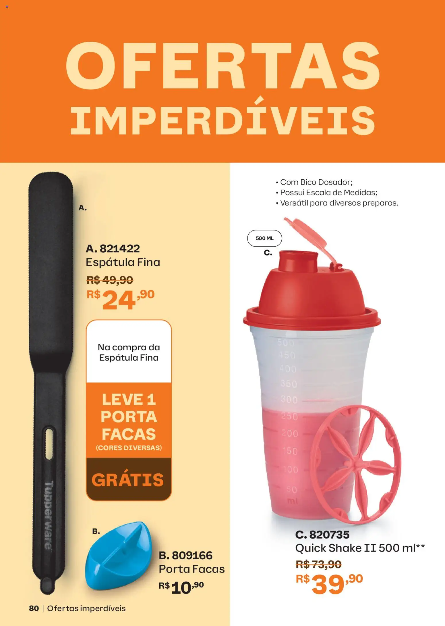 Tupperware Folheto - válido de 01.04.2026 | Página: 80 | Produtos: Porta, Bico, Espátula