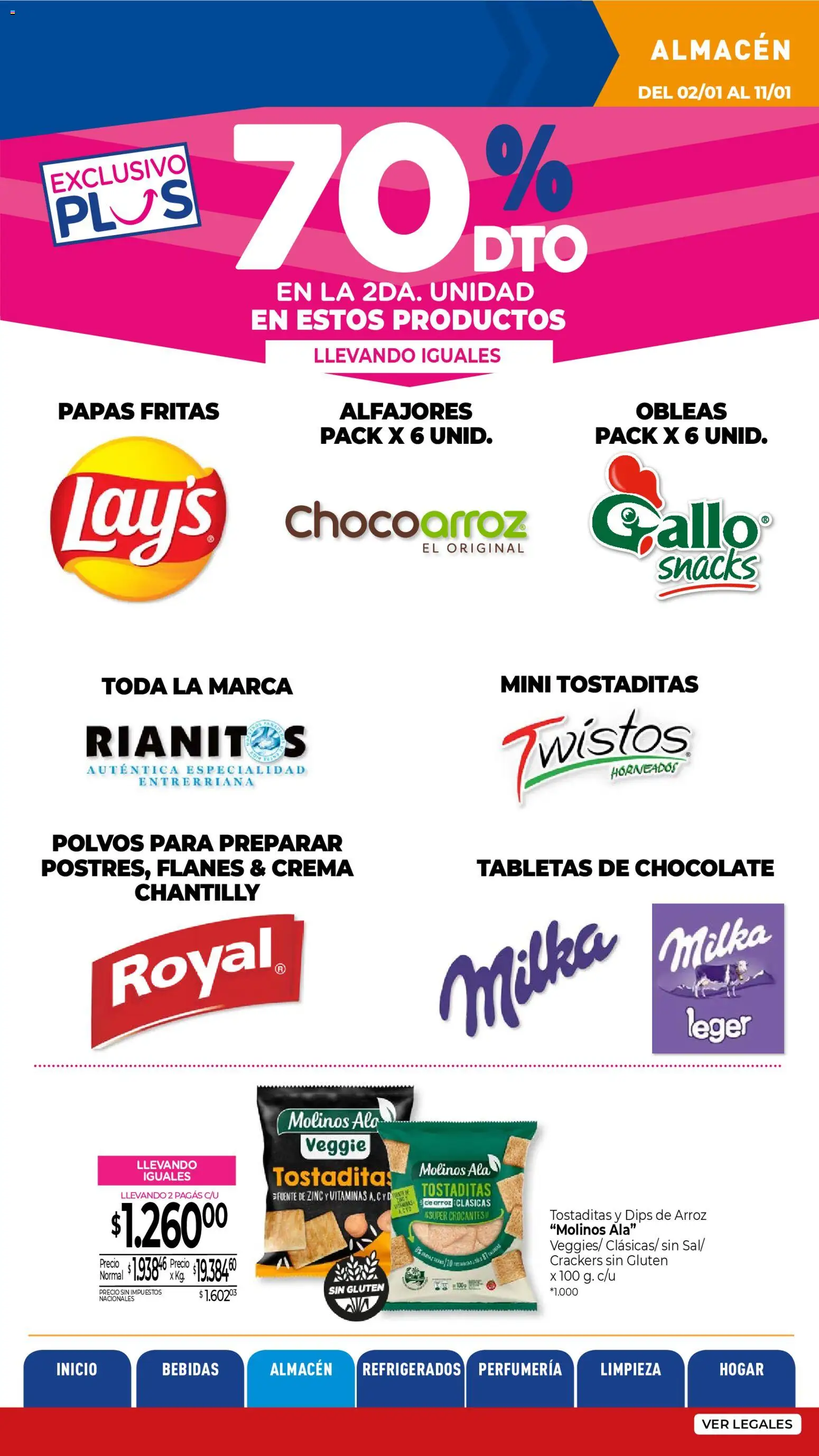 La Anonima catálogo │ válido desde el 02.01.2026 | Página: 10 | Productos: Vitaminas, Fuente, Chocolate, Papas fritas