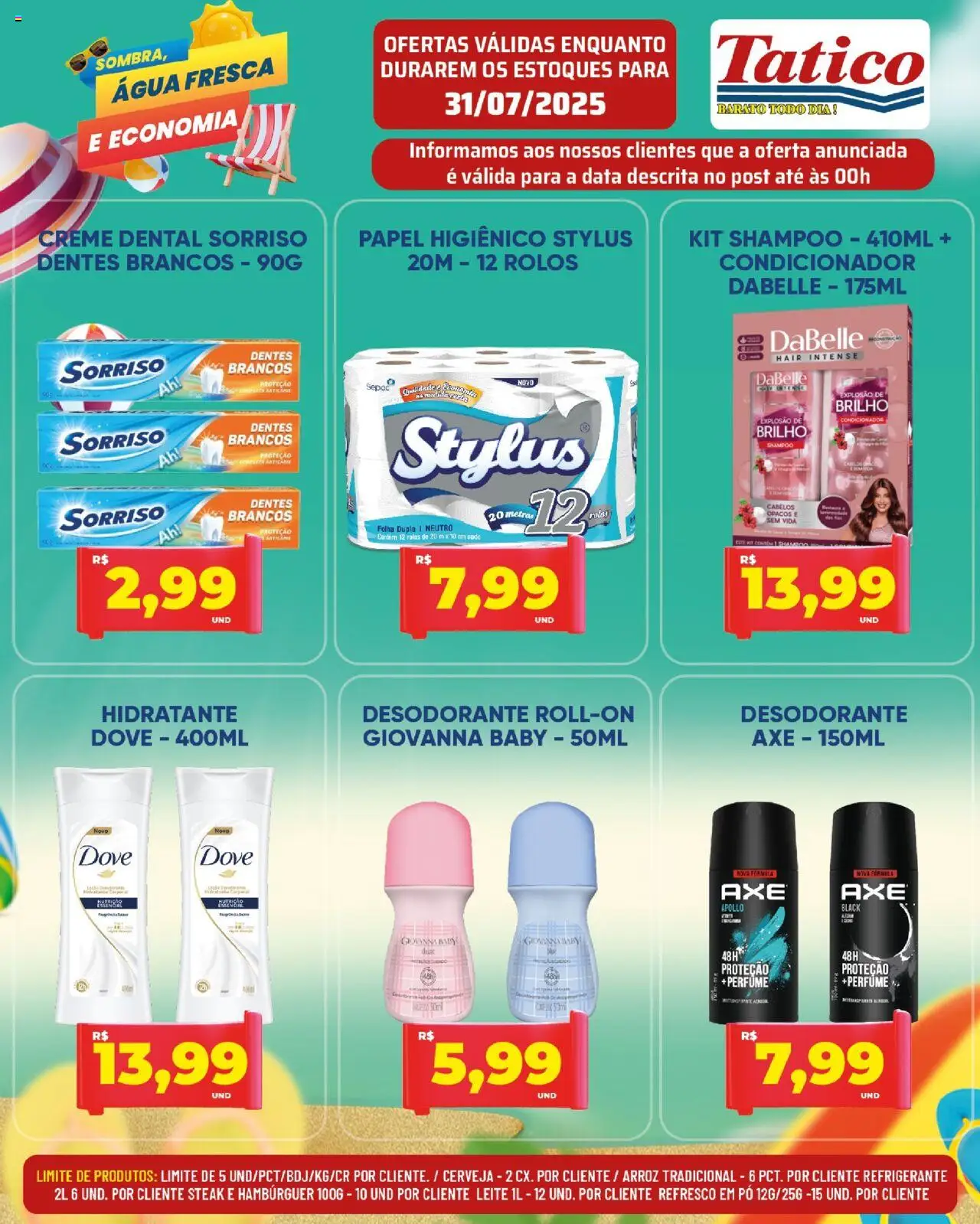 Tatico Folheto - válido de 31.07.2025 | Página: 21 | Produtos: Perfume, Arroz, Creme, Hambúrguer