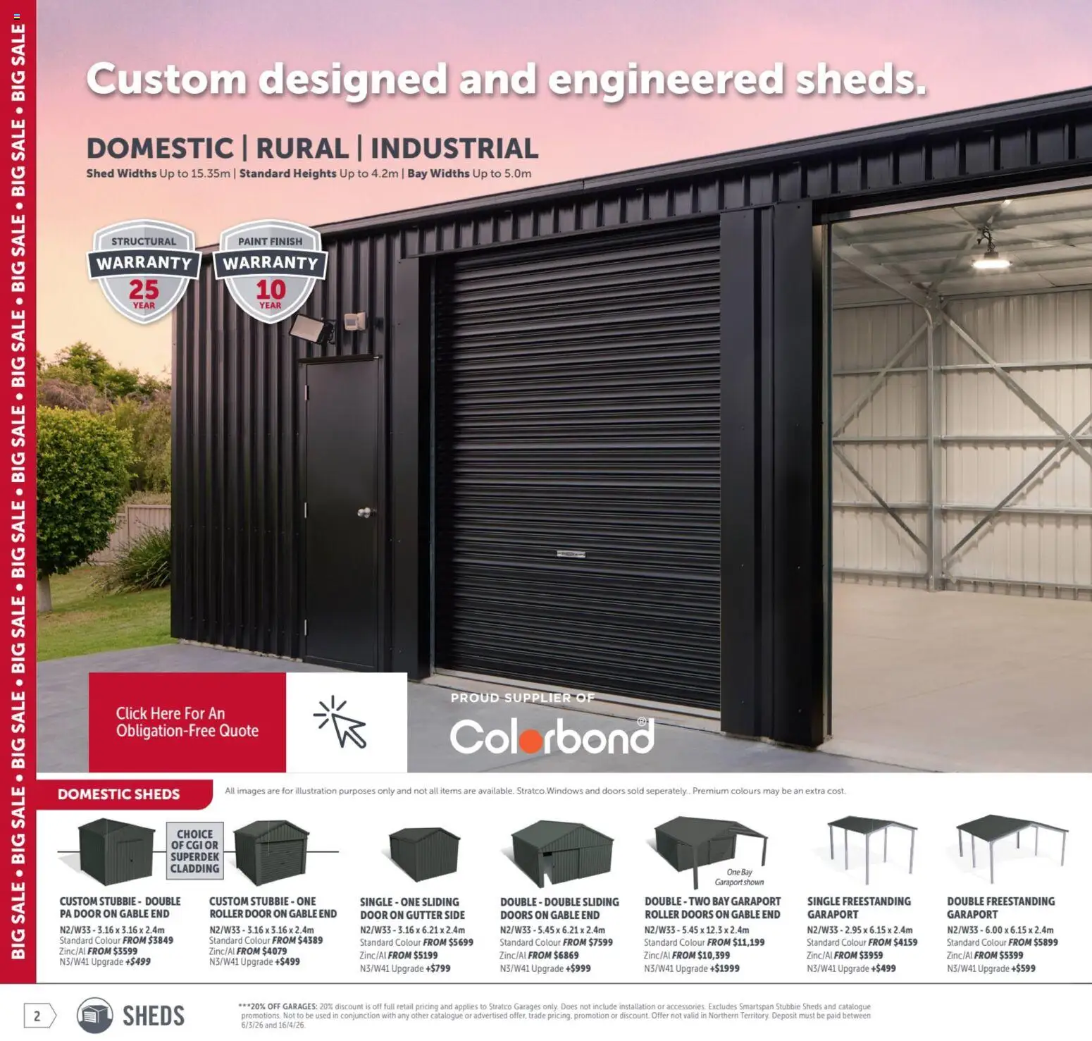 Stratco catalogue - valid from 06.03.2026 | Page: 2 | Products: Door, Shed, Domestic