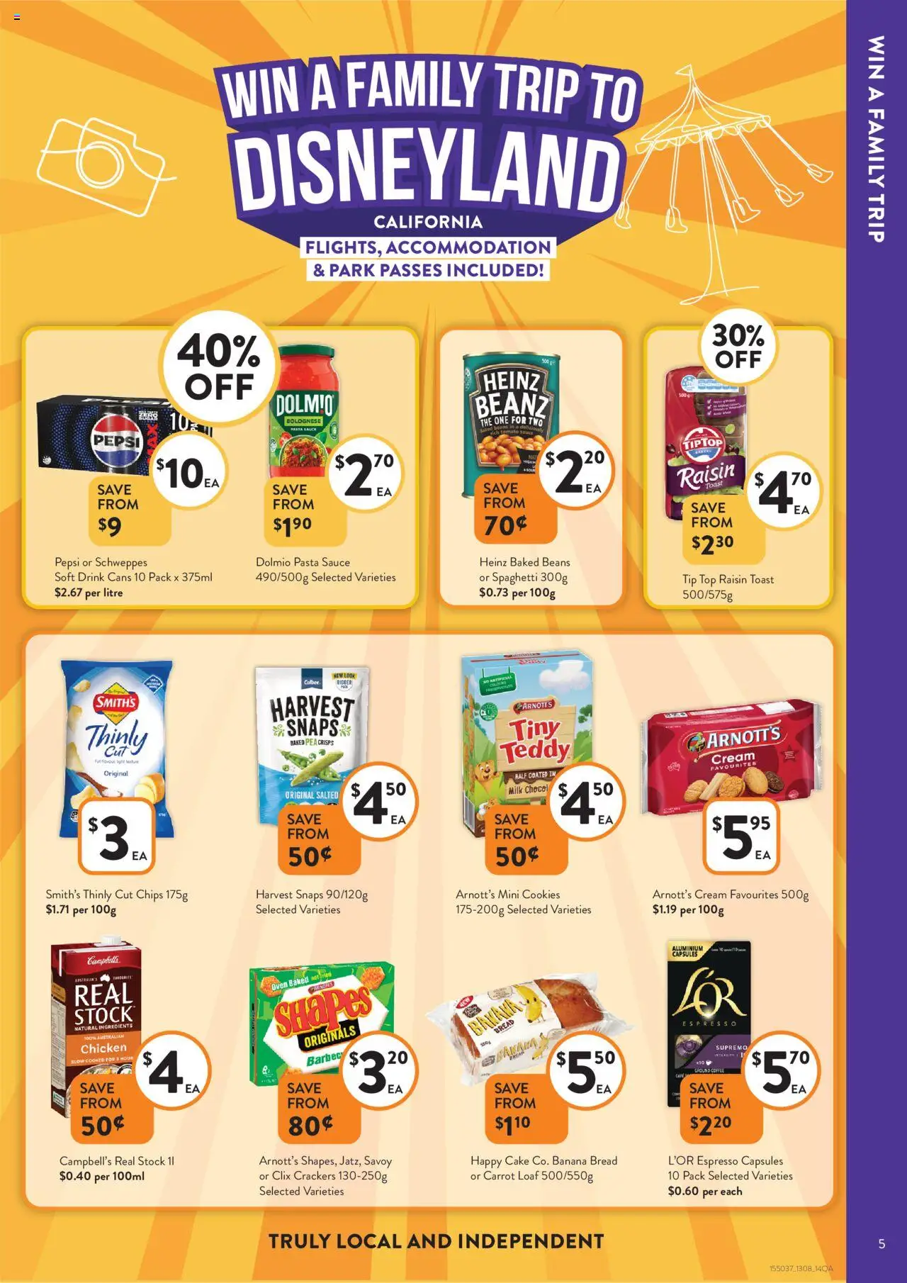 Foodworks catalogue - valid from 13.08.2025 | Page: 5 | Products: Bread, Pepsi, Chips, Oven