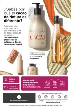 Vista previa Catálogo Natura Ciclo 3 válido desde el 09.02.2026 | Página: 289 | Productos: Teléfono, Manteca, Té, Cacao