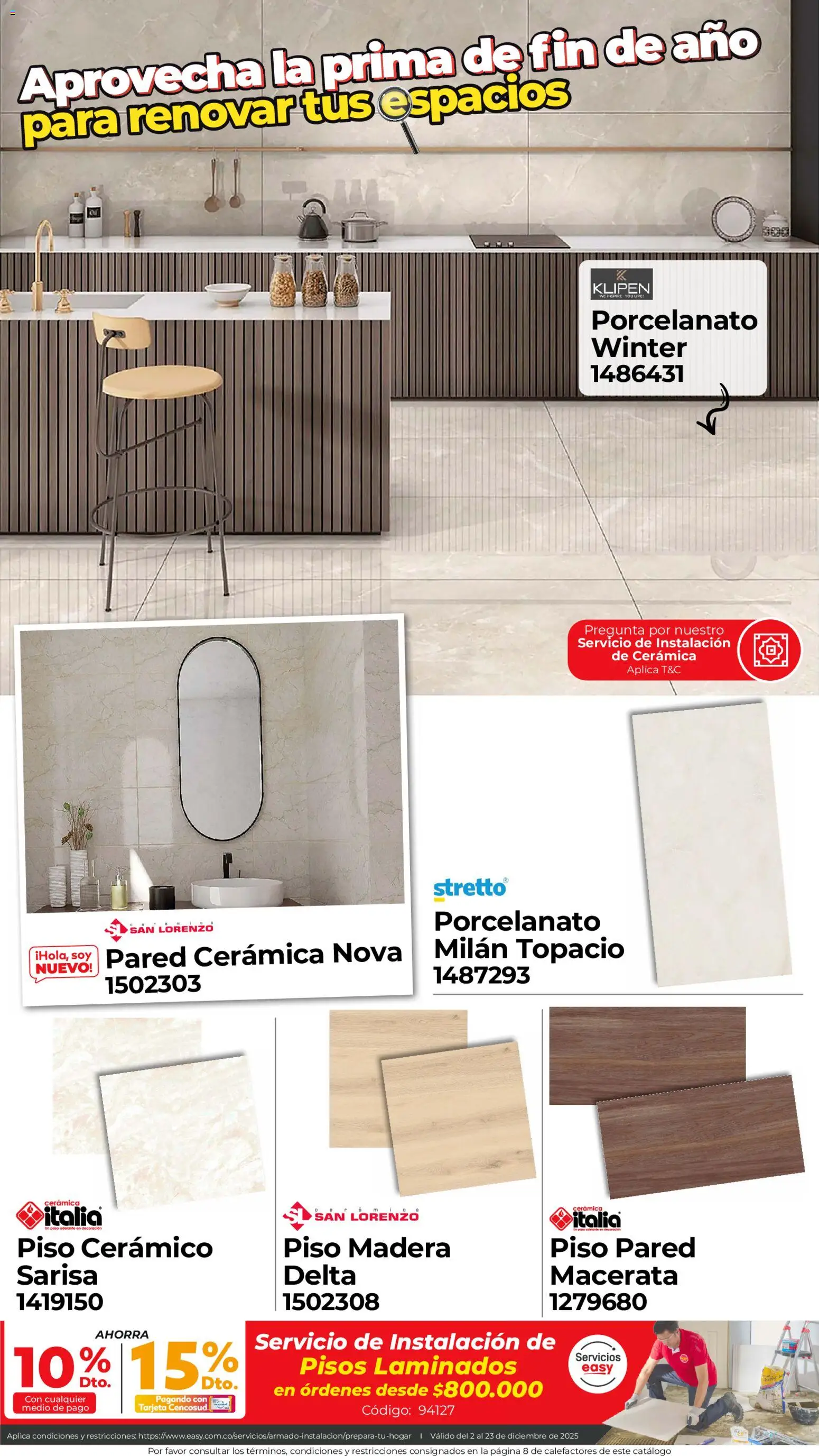 Easy revista - valida desde el 02.12.2025 | Página: 4 | Productos: Cerámica