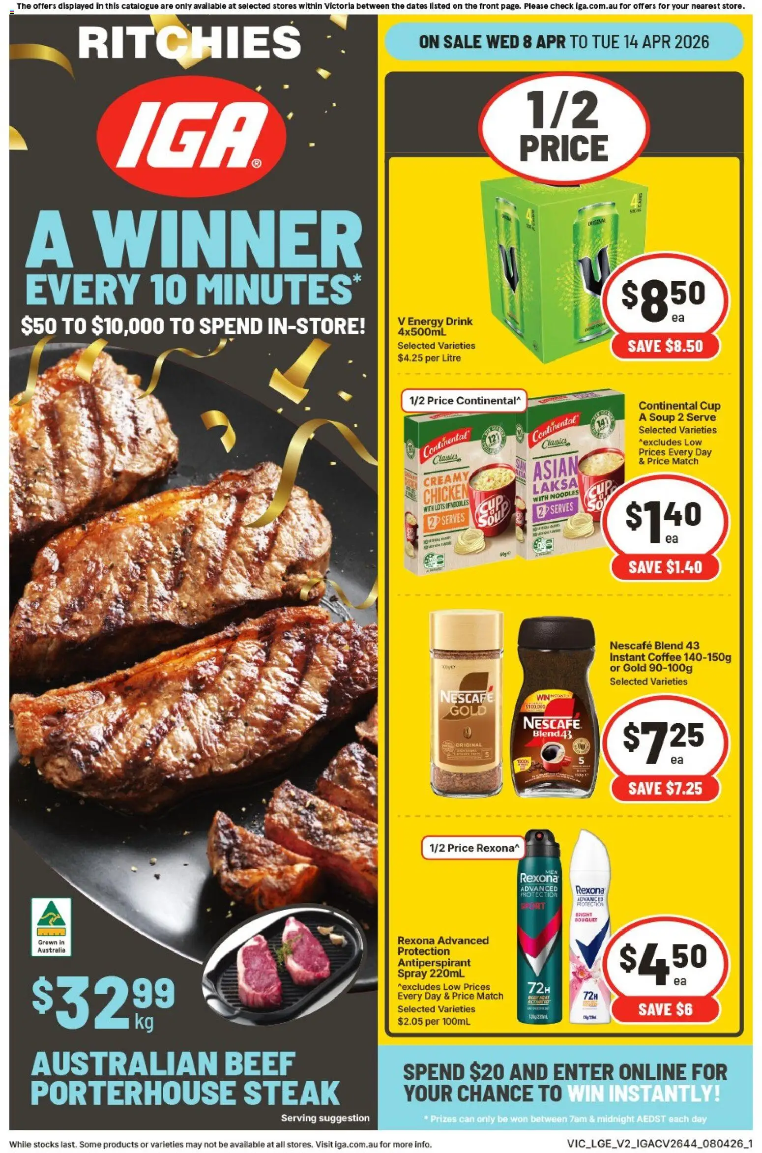 Ritchies catalogue - valid from 08.04.2026 | Page: 1 | Products: Pork, Pepsi