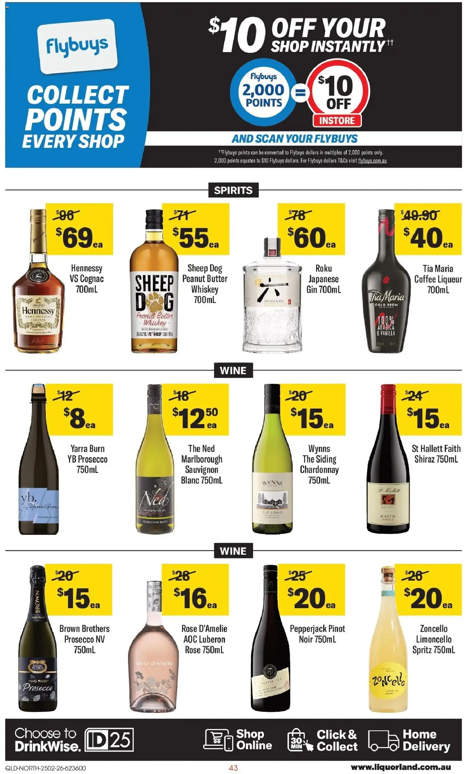 Coles catalogue - valid from 25.02.2026 | Page: 43 | Products: Butter, Coffee, Gin, Whiskey