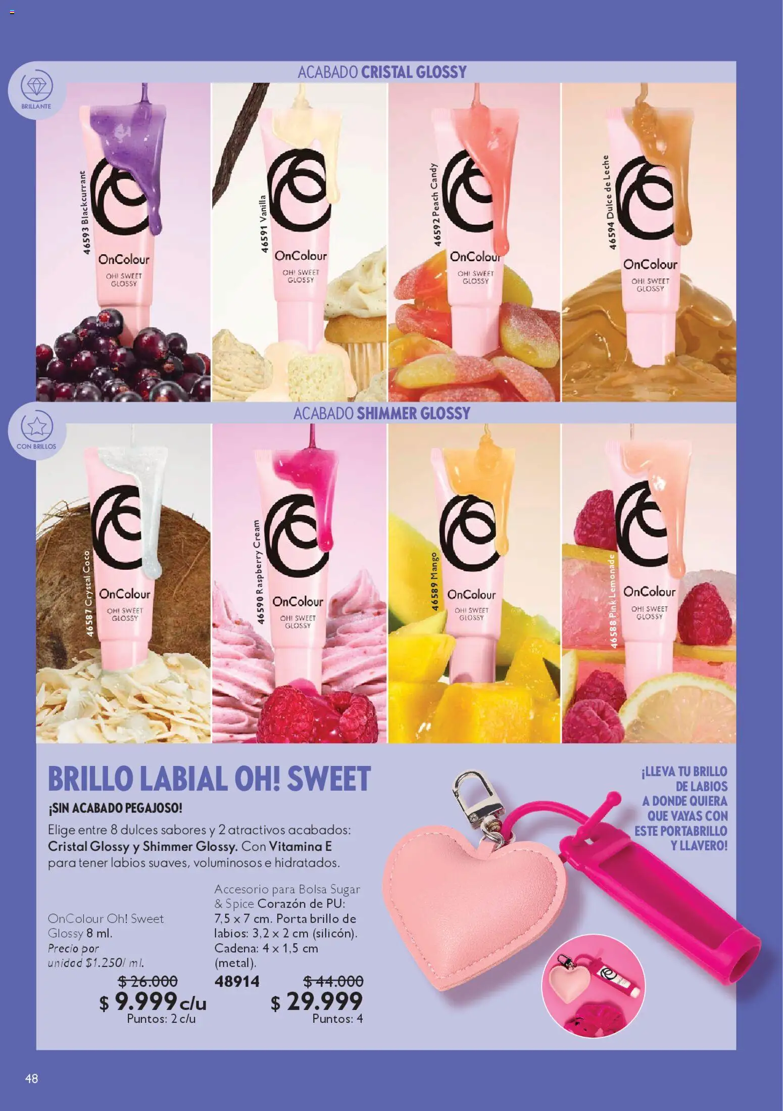 Oriflame revista - valida desde el 18.04.2026 | Página: 48 | Productos: Bolsa, Cadena, Mango, Leche