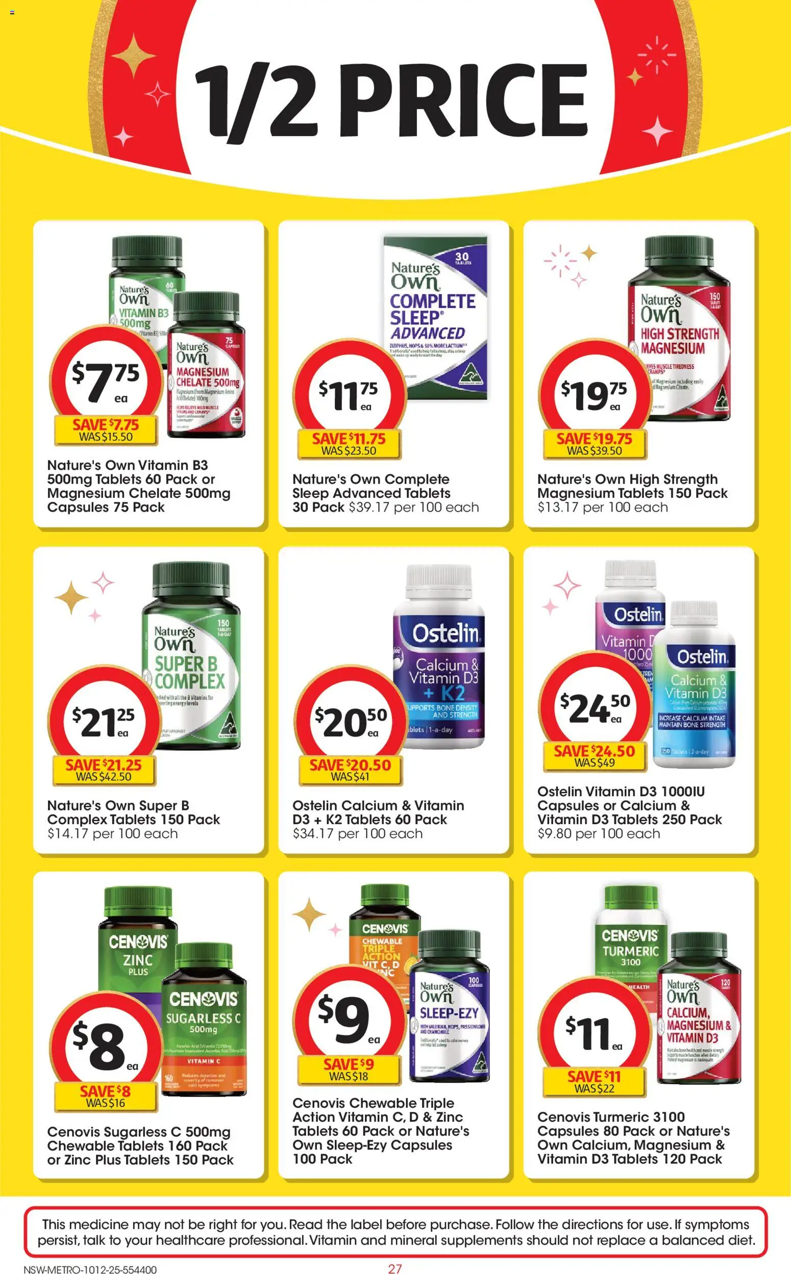 Coles catalogue - valid from 10.12.2025 | Page: 27 | Products: Tablets, Vitamin, Zinc