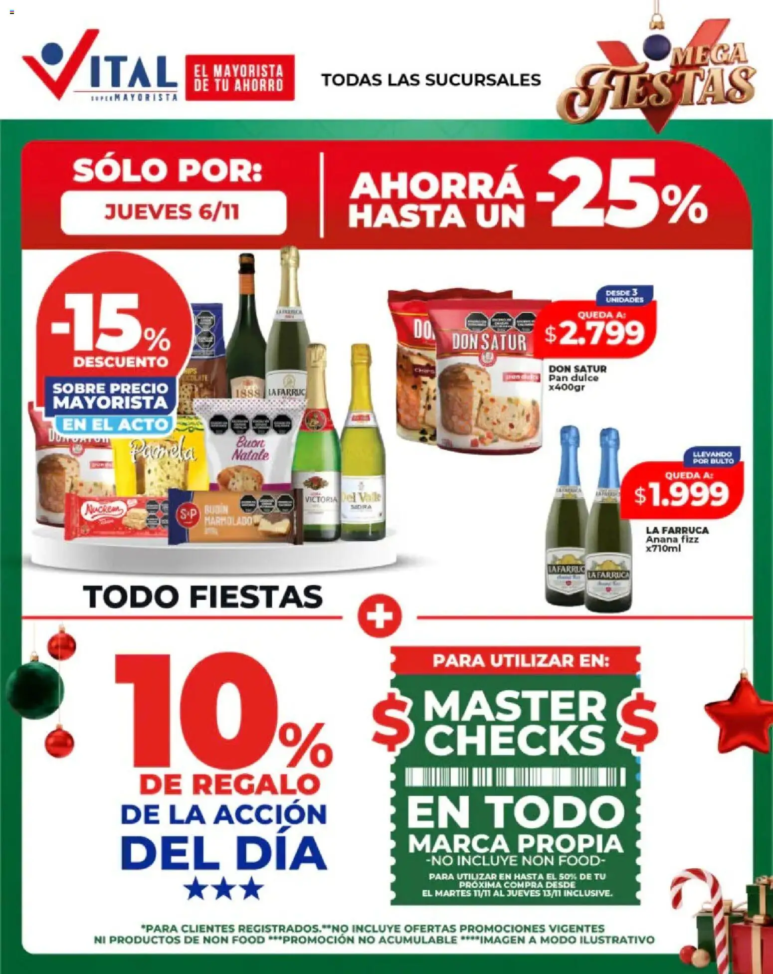 Vital - Sólo por │ válido desde el 06.11.2025 | Página: 1 | Productos: Sobre, Ananá, Pan