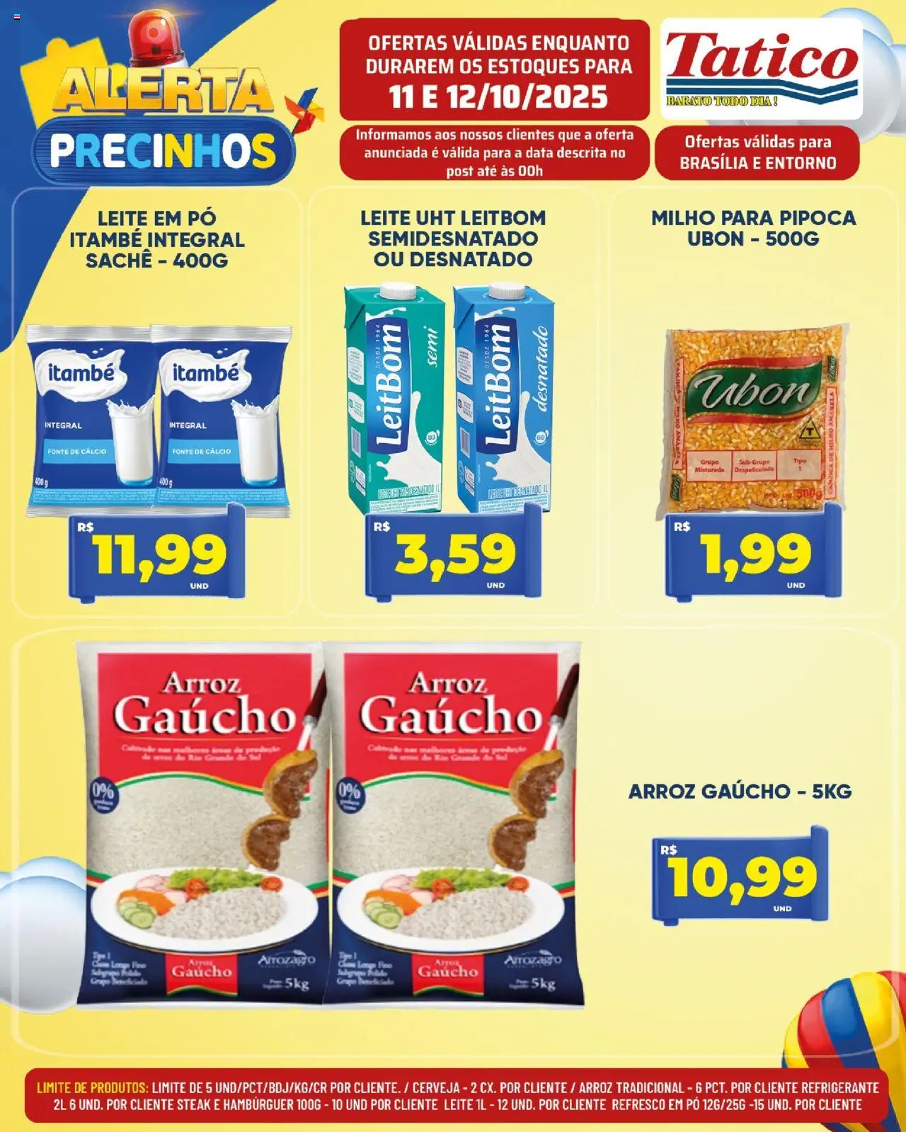 Tatico Folheto - válido de 11.10.2025 | Página: 2 | Produtos: Pó, Refresco, Leite, Cálcio