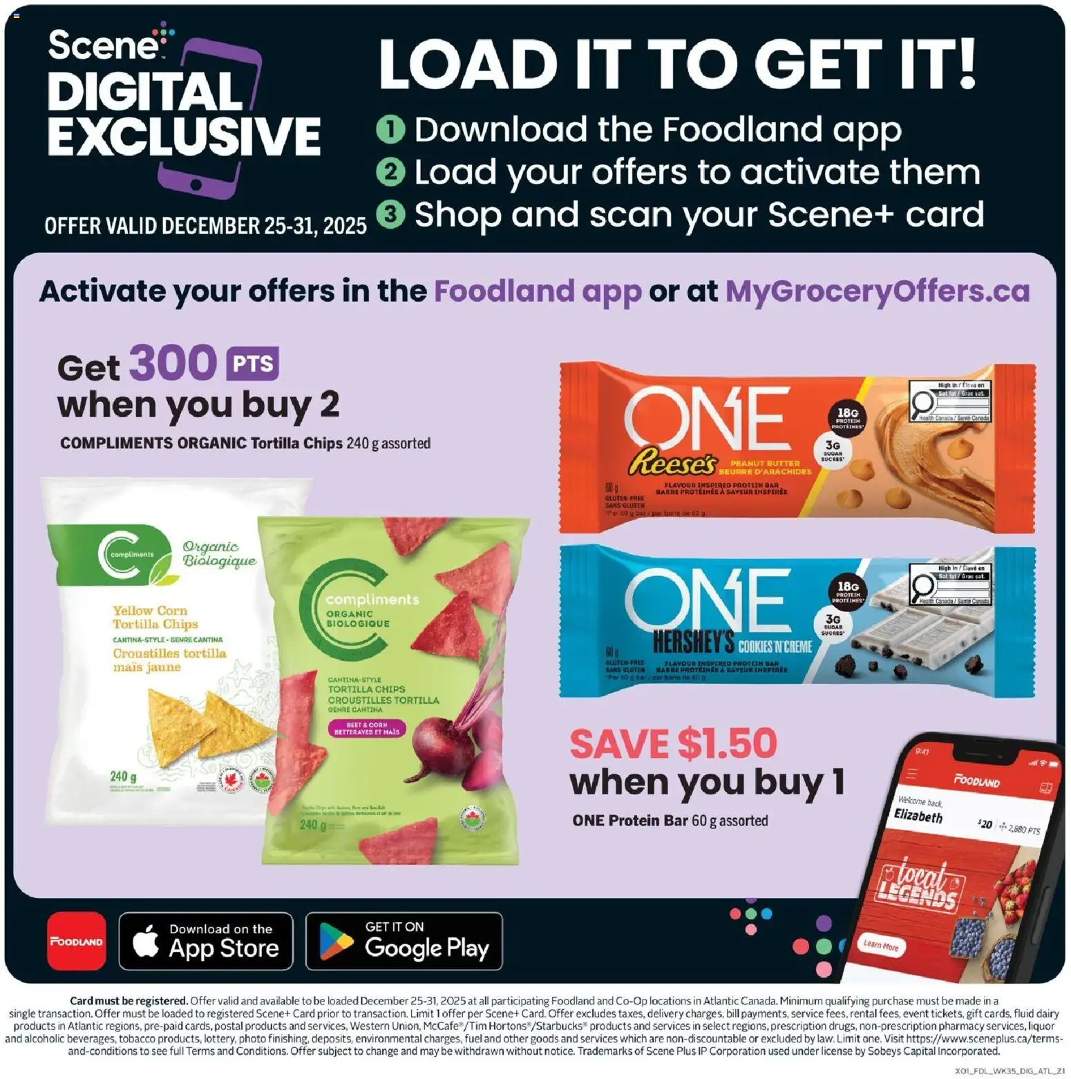 Foodland flyer valid from 25.12.2025 | Page: 8 | Products: Chips, Cookies, Butter