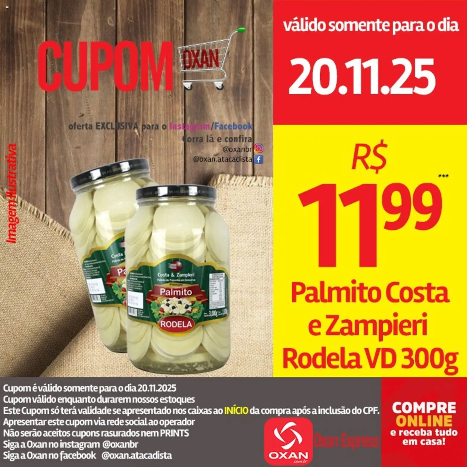 Oxan Atacadista Folheto - válido de 20.11.2025 | Página: 12 | Produtos: Palmito