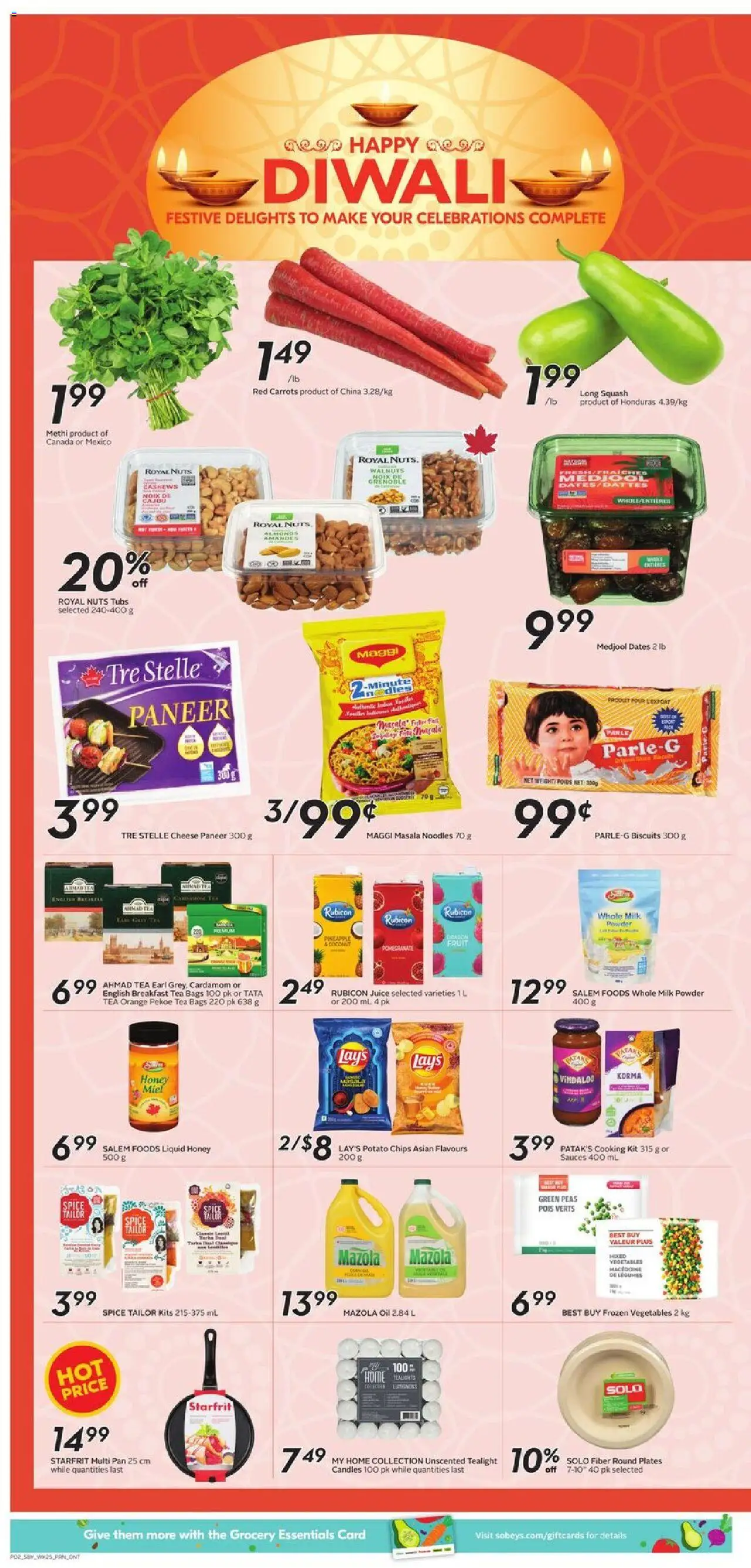 Sobeys flyer valid from 16.10.2025 | Page: 5 | Products: Pineapple, Chips, Powder, Oil