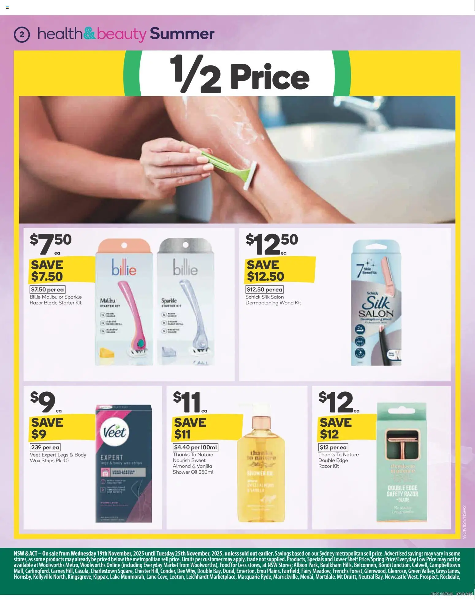 Woolworths catalogue - valid from 19.11.2025 | Page: 3 | Products: Shelf, Oil, Razor, Iron