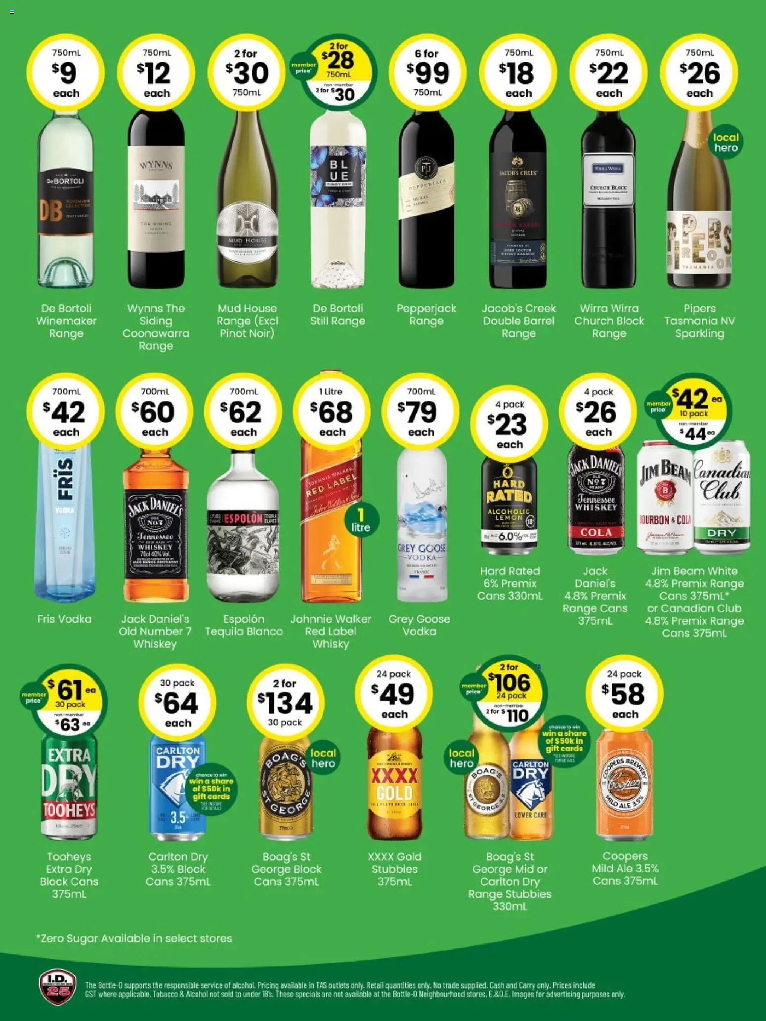 The Bottle-O catalogue - valid from 30.03.2026 | Page: 2 | Products: Bourbon, Vodka, Whiskey, Sugar