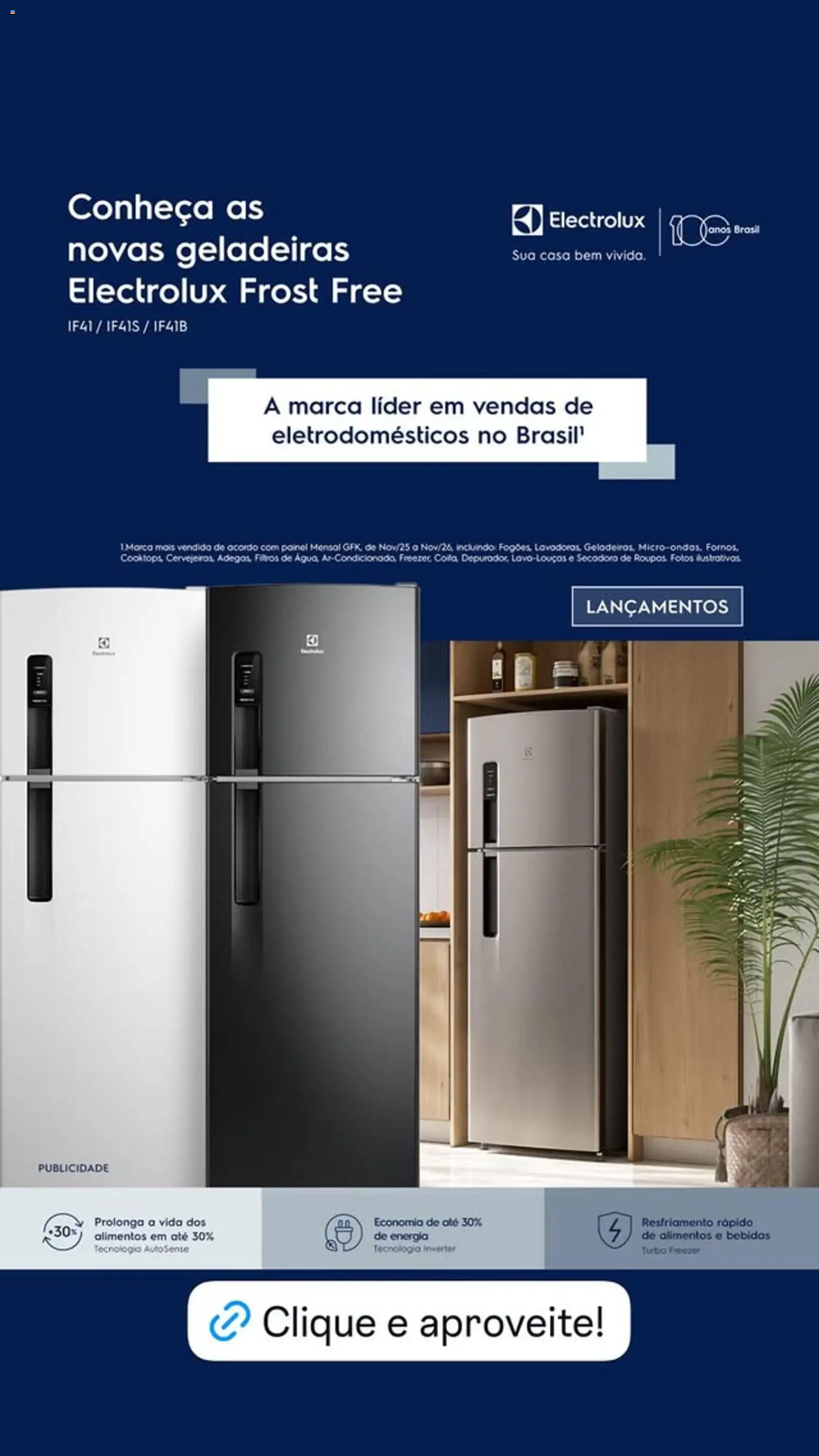 Casas Bahia Folheto - válido de 17.04.2026 | Página: 6 | Produtos: Freezer, Eletrodomésticos, Roupas