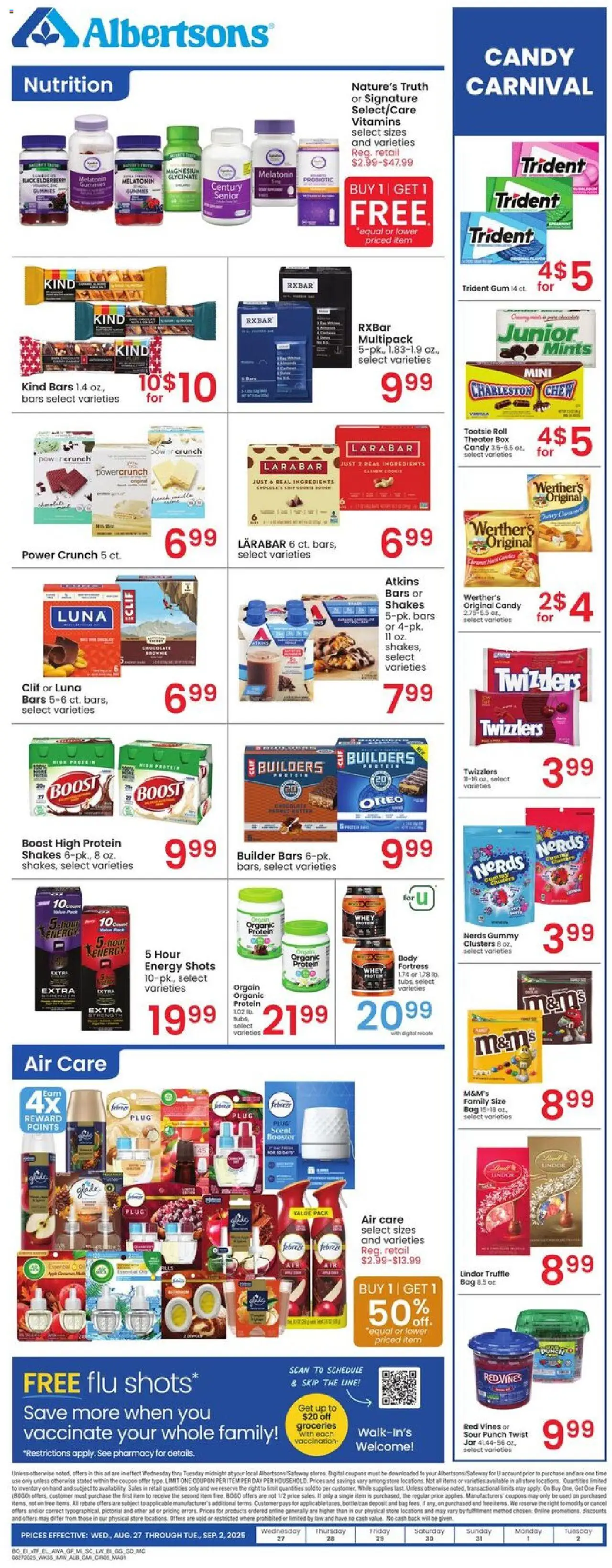 Albertsons Weekly Ad - valid from 27.08.2025 | Page: 5 | Products: Melatonin, Box, Game, Bag