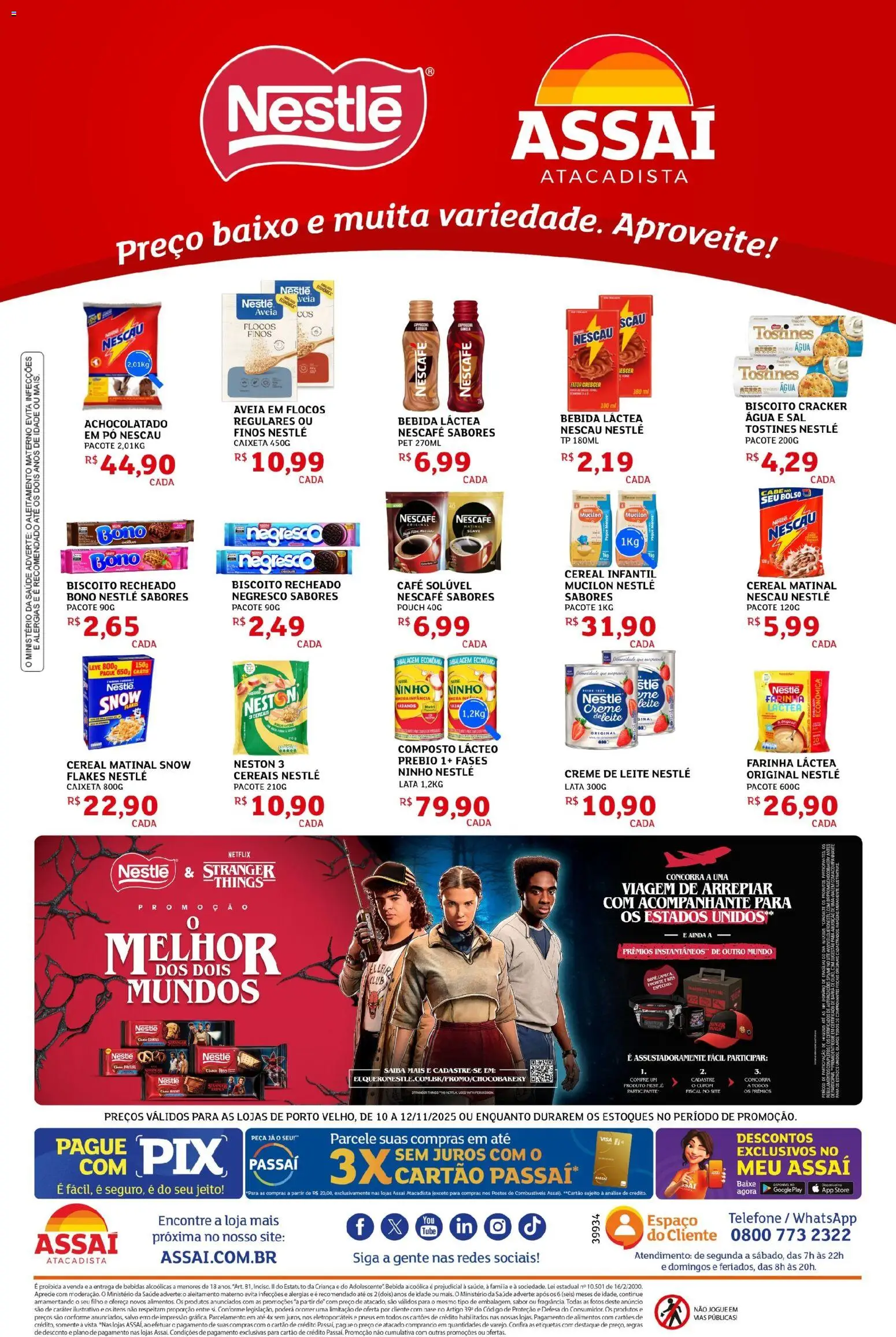 Assaí Atacadista Folheto - válido de 10.11.2025 | Página: 4 | Produtos: Pó, Flocos, Bebida, Mucilon