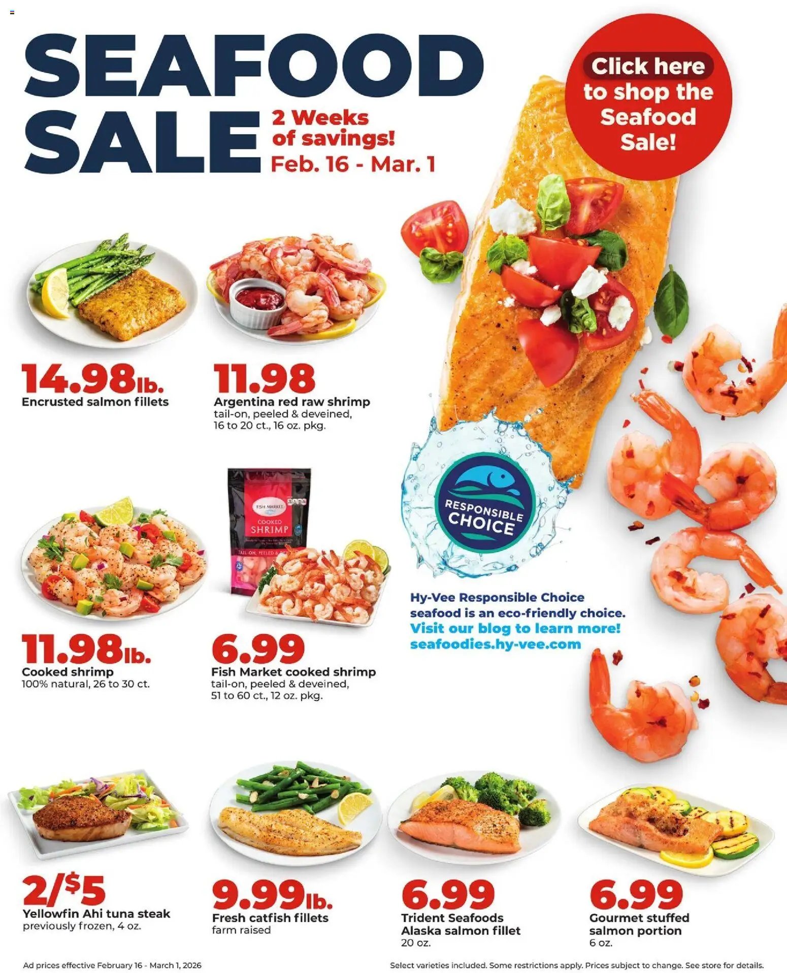 HyVee Weekly Ad - valid from 23.02.2026 | Page: 13 | Products: Fish, Seafood
