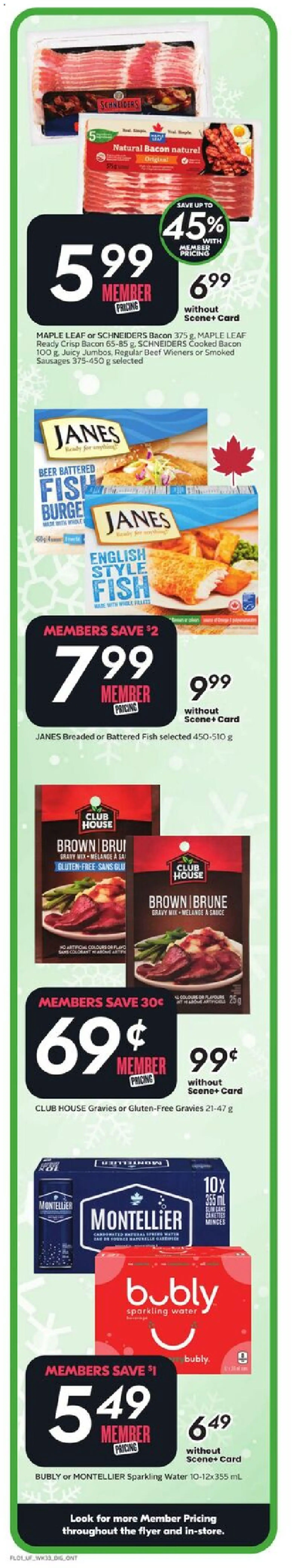 Sobeys flyer valid from 11.12.2025 | Page: 2 | Products: Fish, Beef, Beer