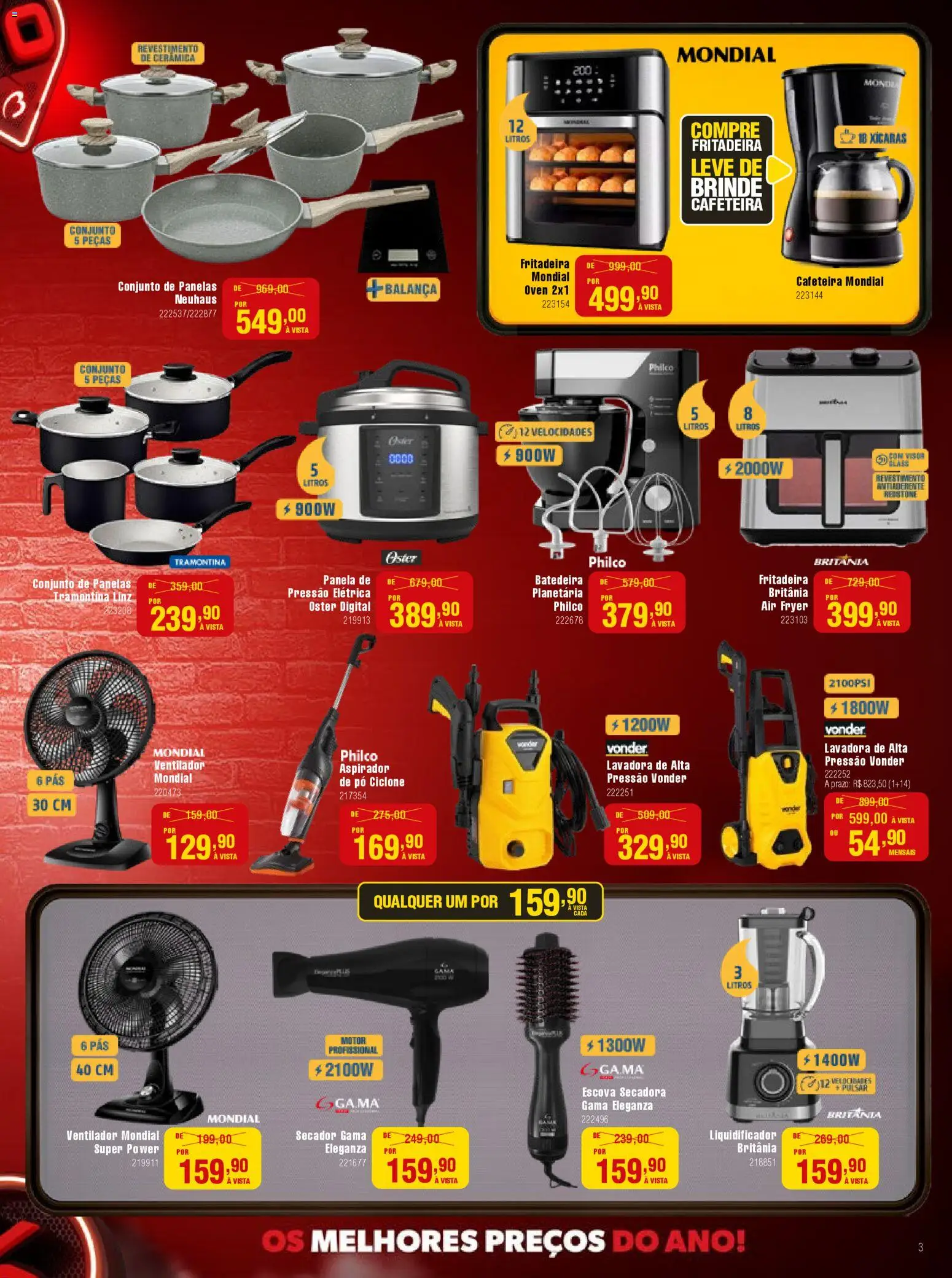 Berlanda Folheto - válido de 17.11.2025 | Página: 3 | Produtos: Ventilador, Batedeira, Panela, Xícaras