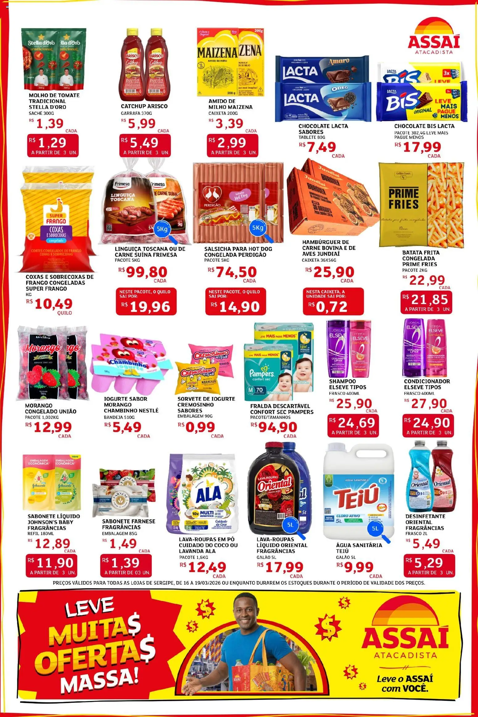 Assaí Atacadista Folheto - válido de 16.03.2026 | Página: 2 | Produtos: Pó, Chocolate, Batata, Frango