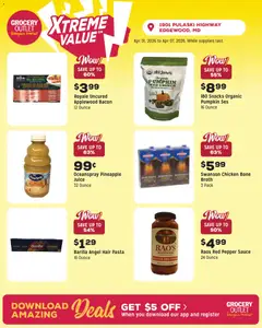 Preview of Grocery Outlet weekly ads valid from 01.04.2026 | Page: 8 | Products: Juice, Pineapple, Pumpkin, Kettle
