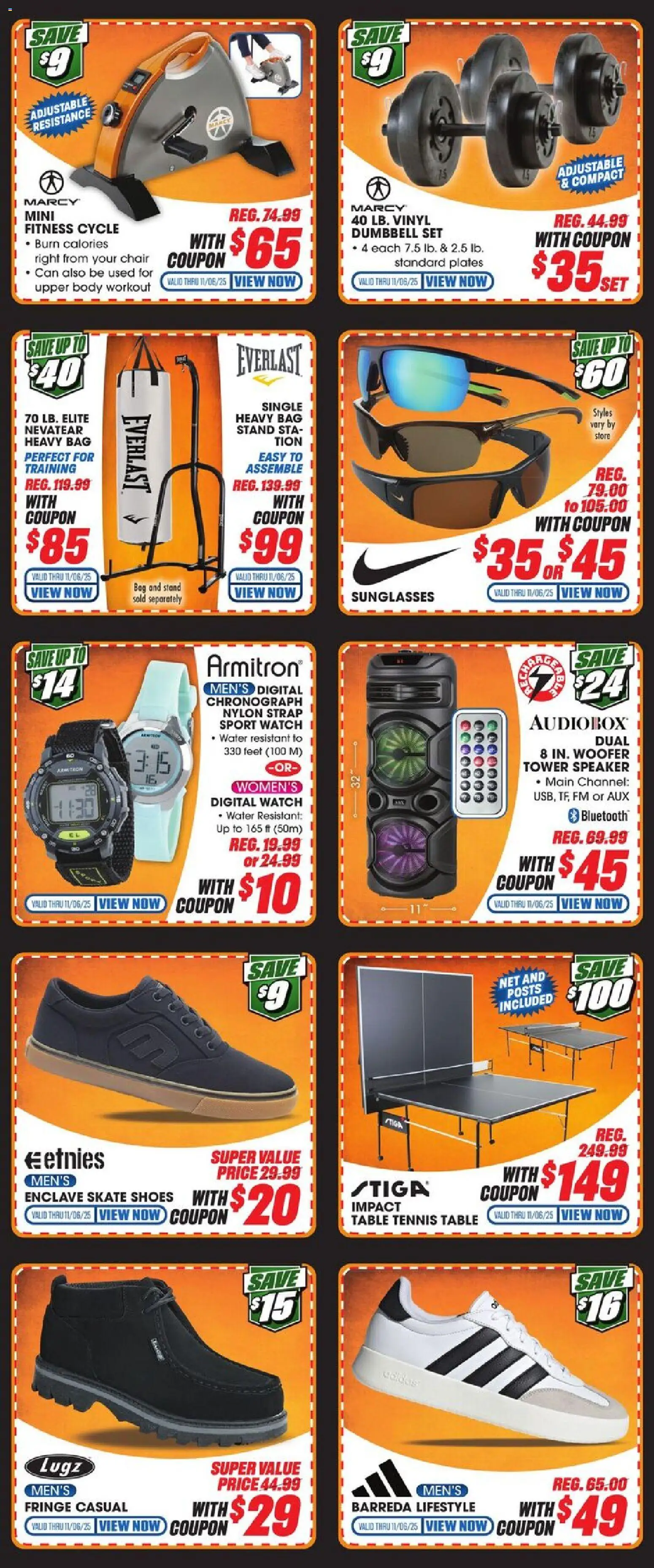 Big 5 Sporting Goods Weekly Ad - valid from 31.10.2025 | Page: 3 | Products: Table, Water, Bag, Speaker