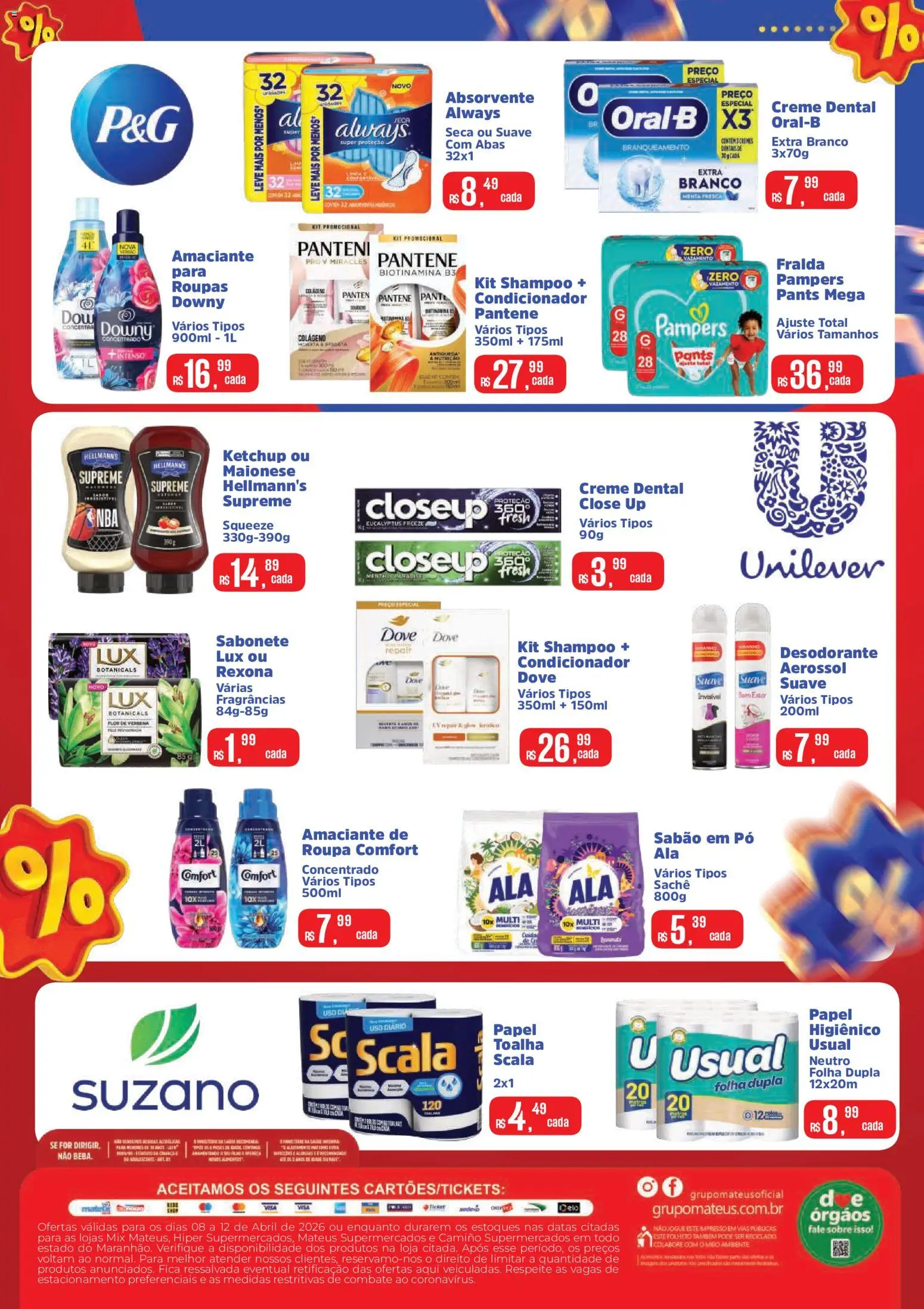Mateus Folheto - válido de 08.04.2026 | Página: 2 | Produtos: Colágeno, Sabão, Roupas, Creme dental