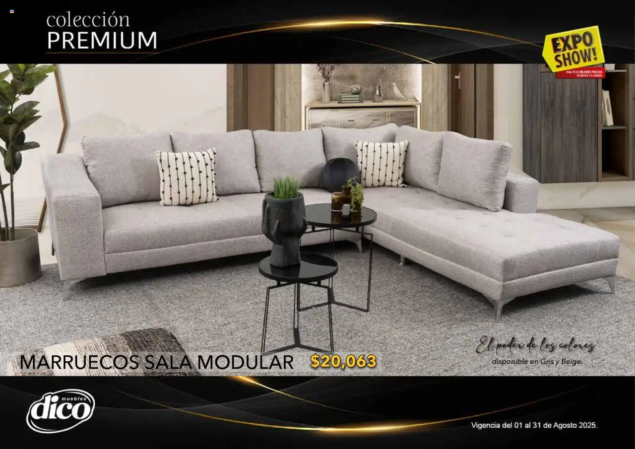 Nuevas ofertas de Muebles Dico válidas en toda la República Mexicana desde el 01.08.2025. ¡Encuentra las mejores ofertas en Muebles Dico - Catálogo Expo Show Premium Agosto! | Página: 45 | Productos: Modular
