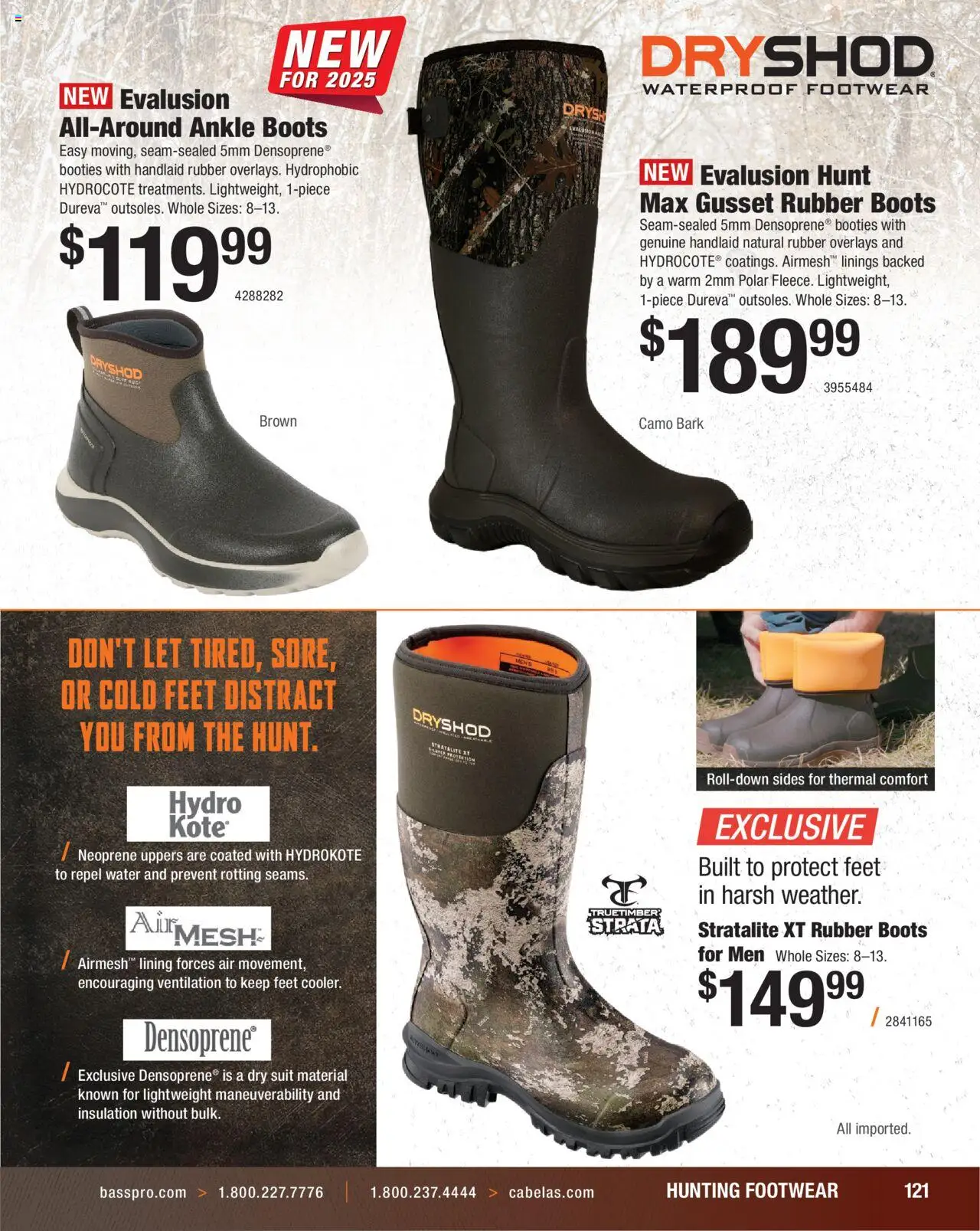 Cabela's Hunting Master 25 - valid from 11.08.2025 | Page: 121 | Products: Suit, Water, Boots