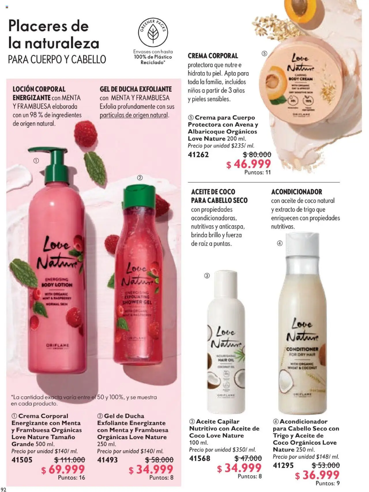 Oriflame revista - valida desde el 12.07.2025 | Página: 92 | Productos: Crema, Body, Ducha, Gel de ducha