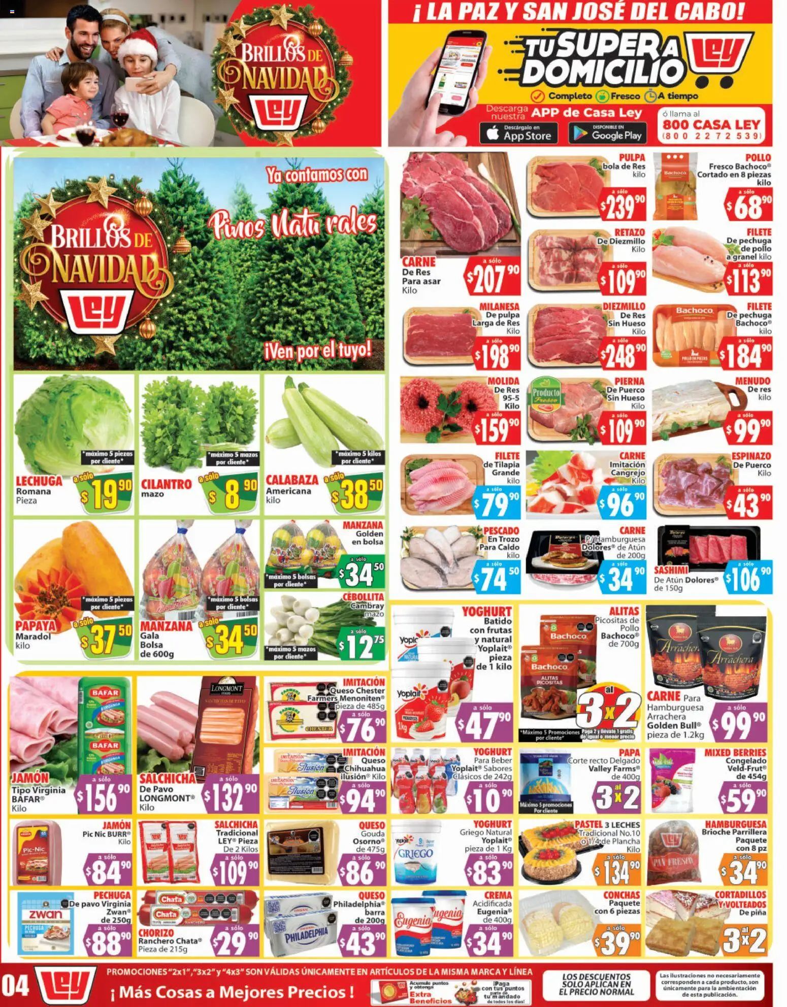 Nuevas ofertas de Casa Ley válidas en toda la República Mexicana desde el 06.12.2025. ¡Encuentra las mejores ofertas en Casa Ley folleto Autoservicio! | Página: 2 | Productos: Milanesa, Pan, Jamón, Barra